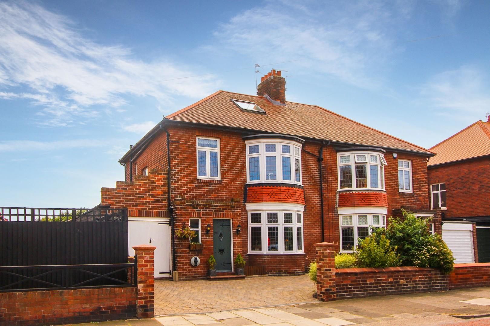4 bed semidetached house for sale in Percy Park, Tynemouth, North