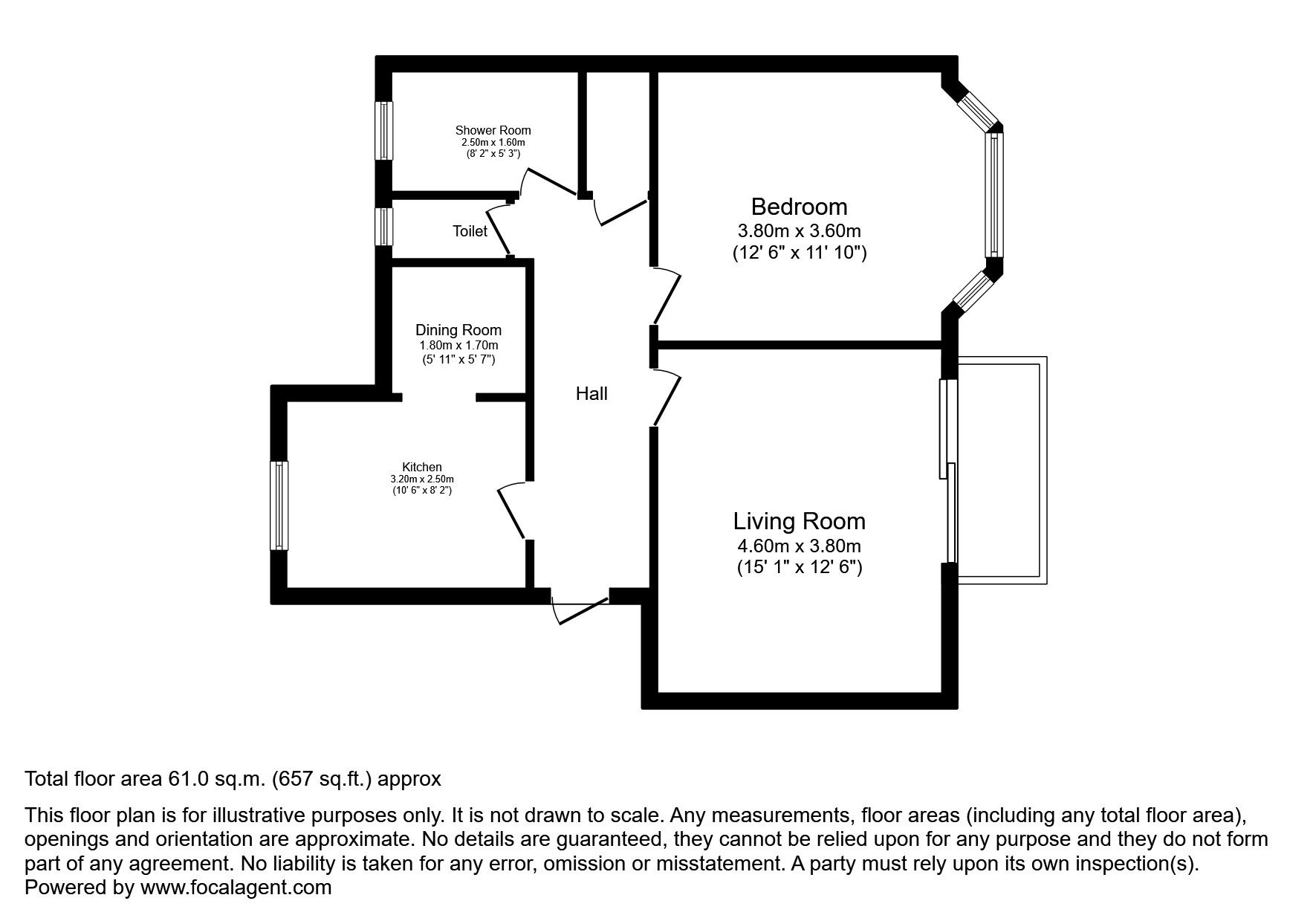 1 bed flat to rent in Argyle Road, London W13 Zoopla