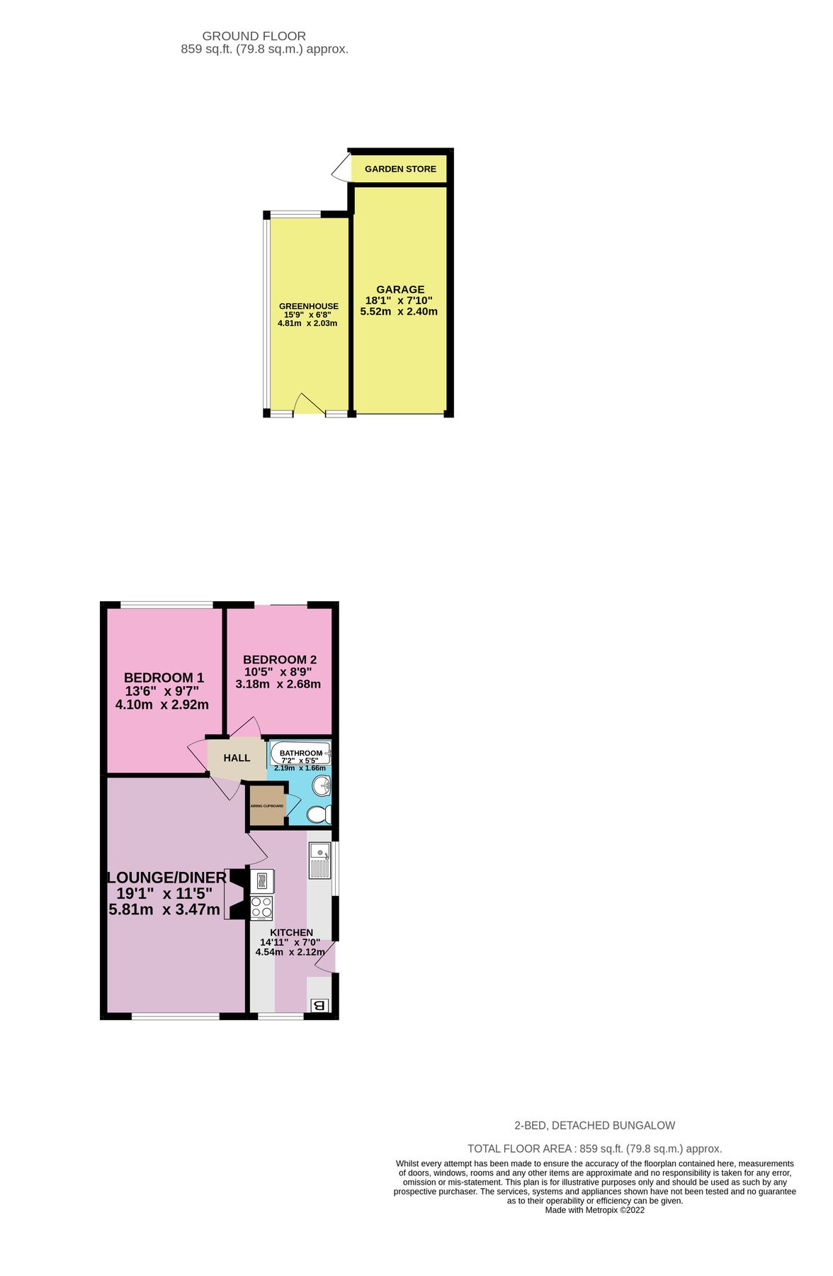 2 bed detached bungalow for sale in Fairhaven Grove, Birches Head