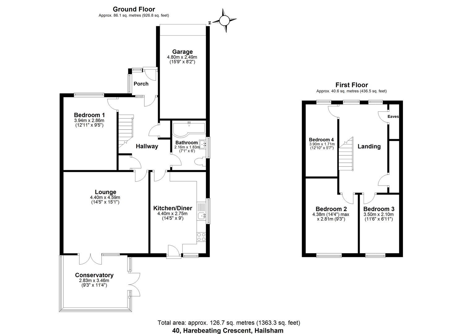 4 bed detached house for sale in Harebeating Crescent, Hailsham BN27