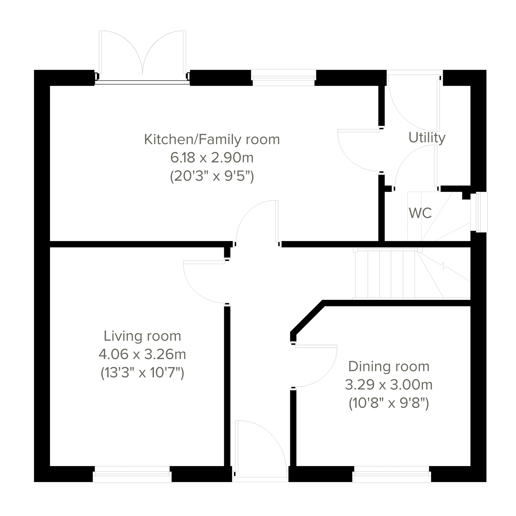 New home, 4 bed detached house for sale in "The Chedworth" at Coldharbour Road, Northfleet