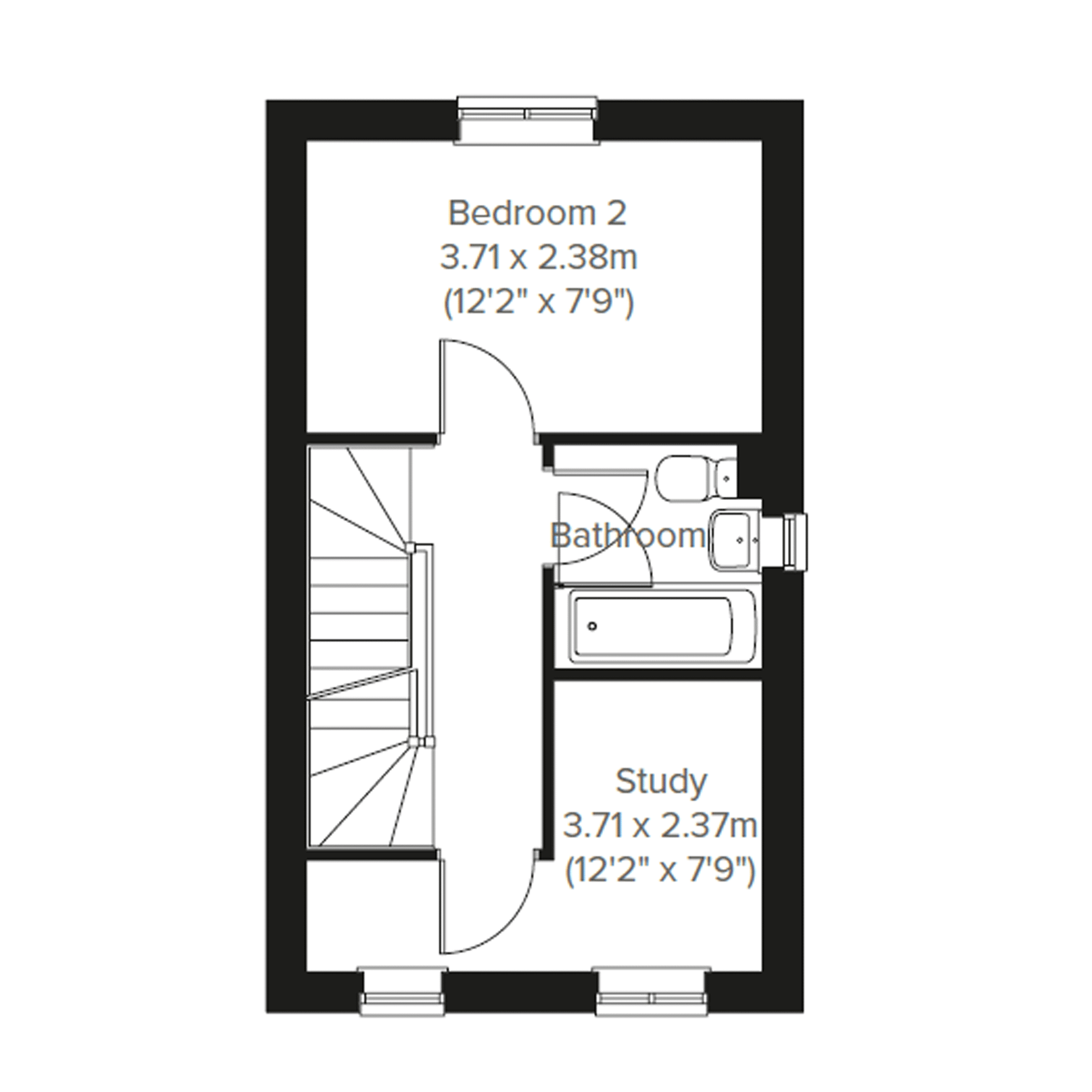 New home, 2 bed semidetached house for sale in "The Epping" at Colby Drive, Bradwell, Great