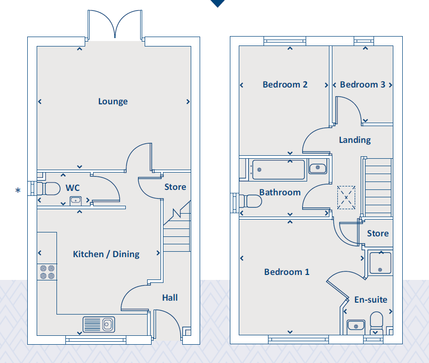 New home, 3 bed semidetached house for sale in Pastures Grange, Stump