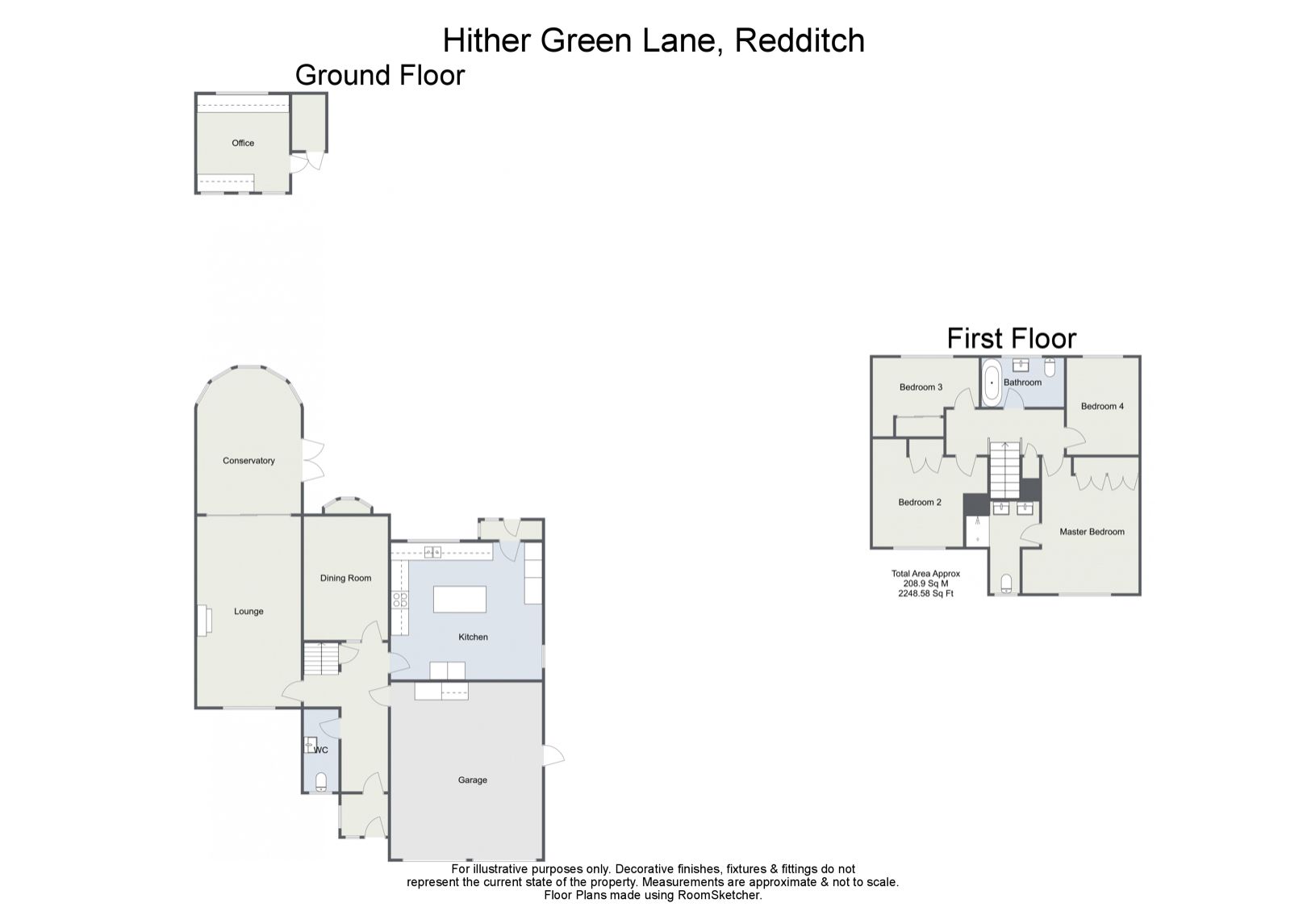 4 bed detached house for sale in Hither Green Lane, Bordesley, Redditch