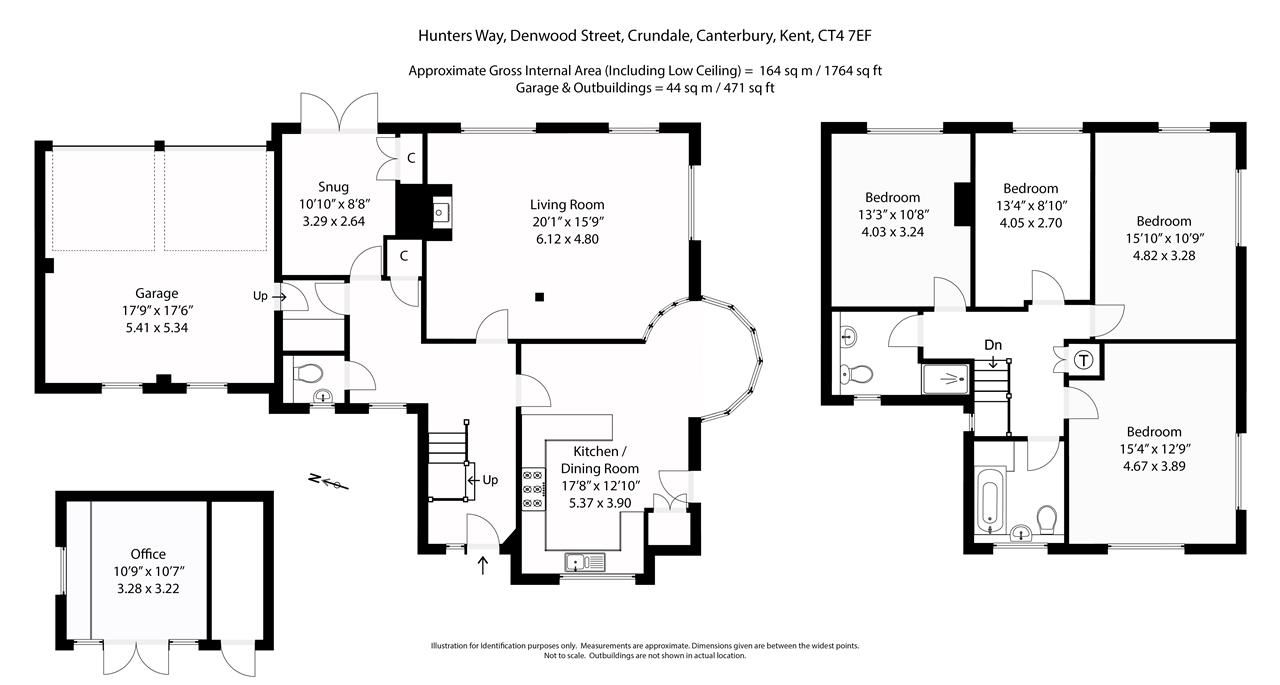 4 bed detached house for sale in Hunters Way, Denwood Street, Crundale