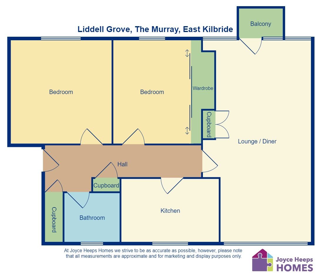 2 bed flat for sale in Liddell Grove, The Murray, East Kilbride G75