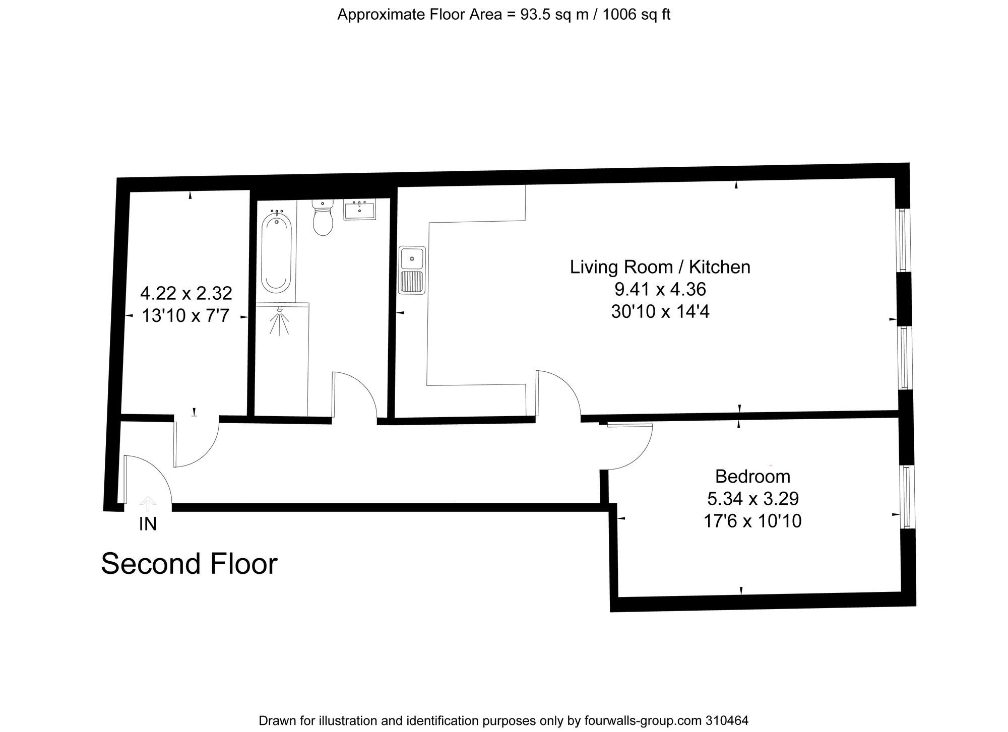 New home, 1 bed flat for sale in Flat 15, 2nd Floor, St James House