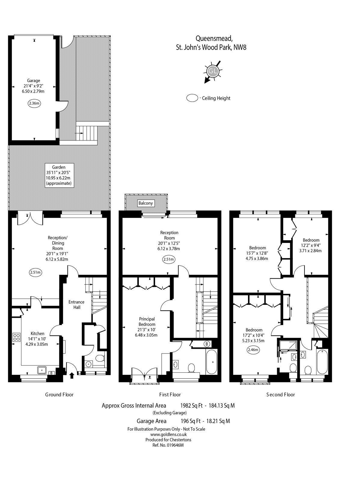 4 bed terraced house for sale in Queensmead, St. John's Wood Park, St