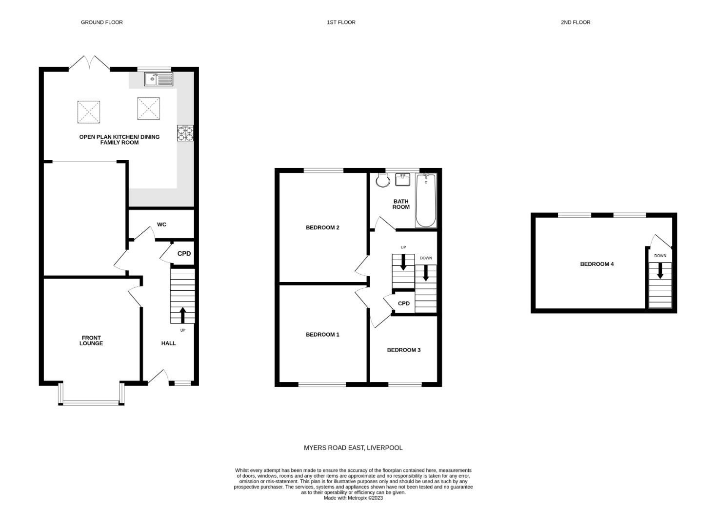 4 bed semidetached house for sale in Myers Road East, Crosby
