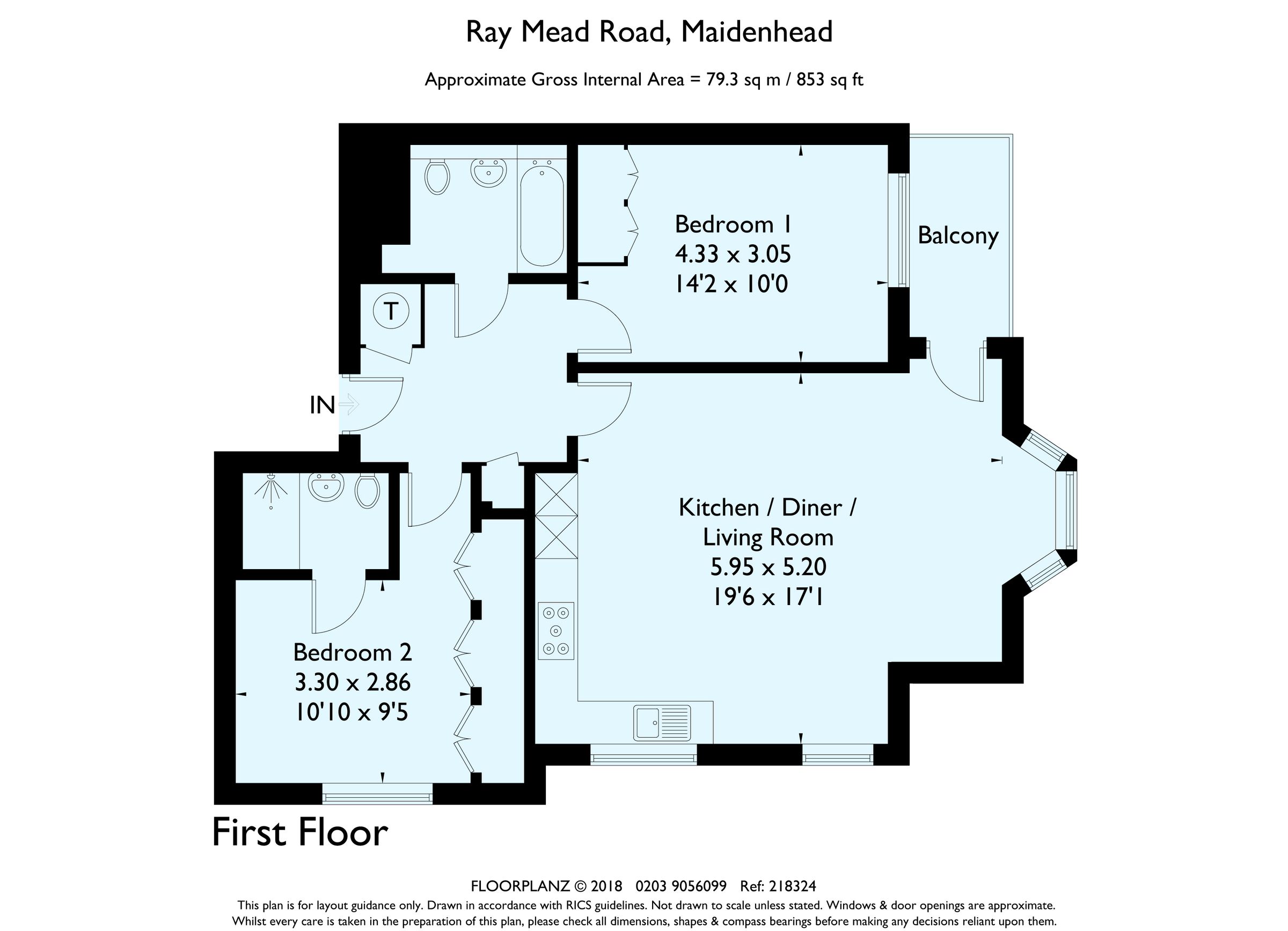 2 bed flat to rent in Ray Mead Road, Maidenhead SL6 Zoopla