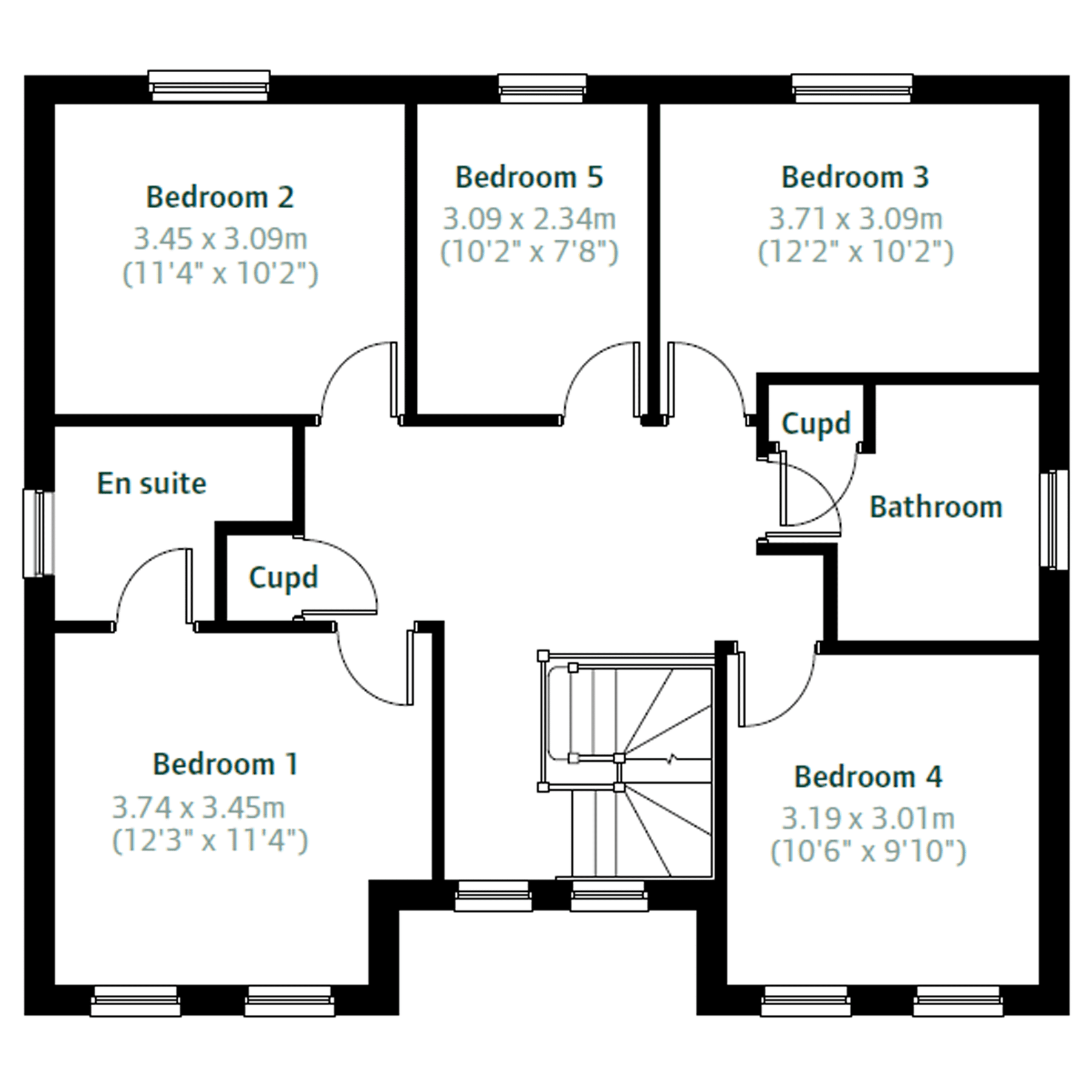New home, 5 bed detached house for sale in "The Edlingham" at Magenta