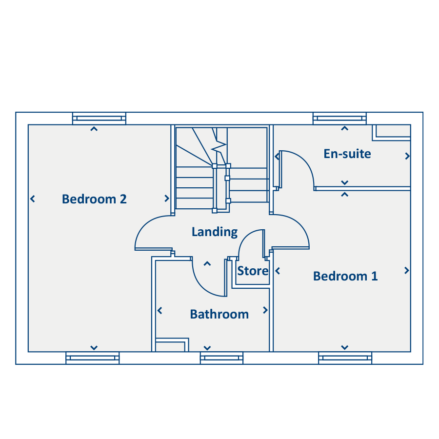 New home, 4 bed property for sale in "The Kingston" at Chamberlain Way