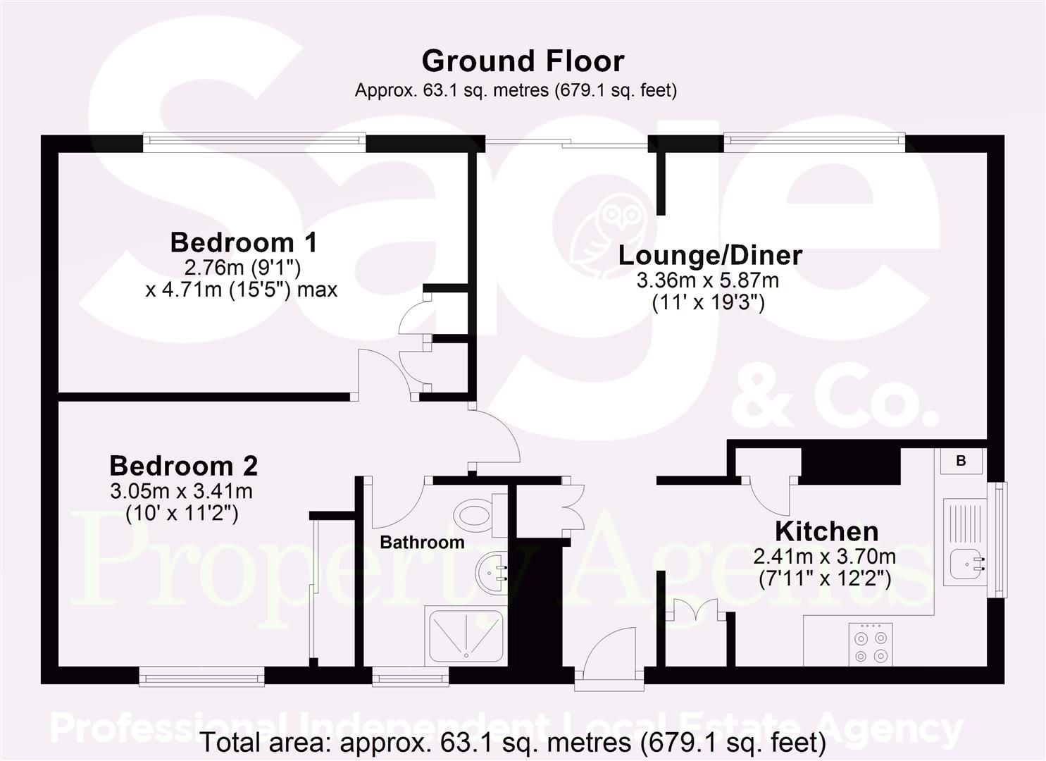 2 bed flat for sale in Llangorse Road, Llanyravon, Cwmbran NP44 Zoopla