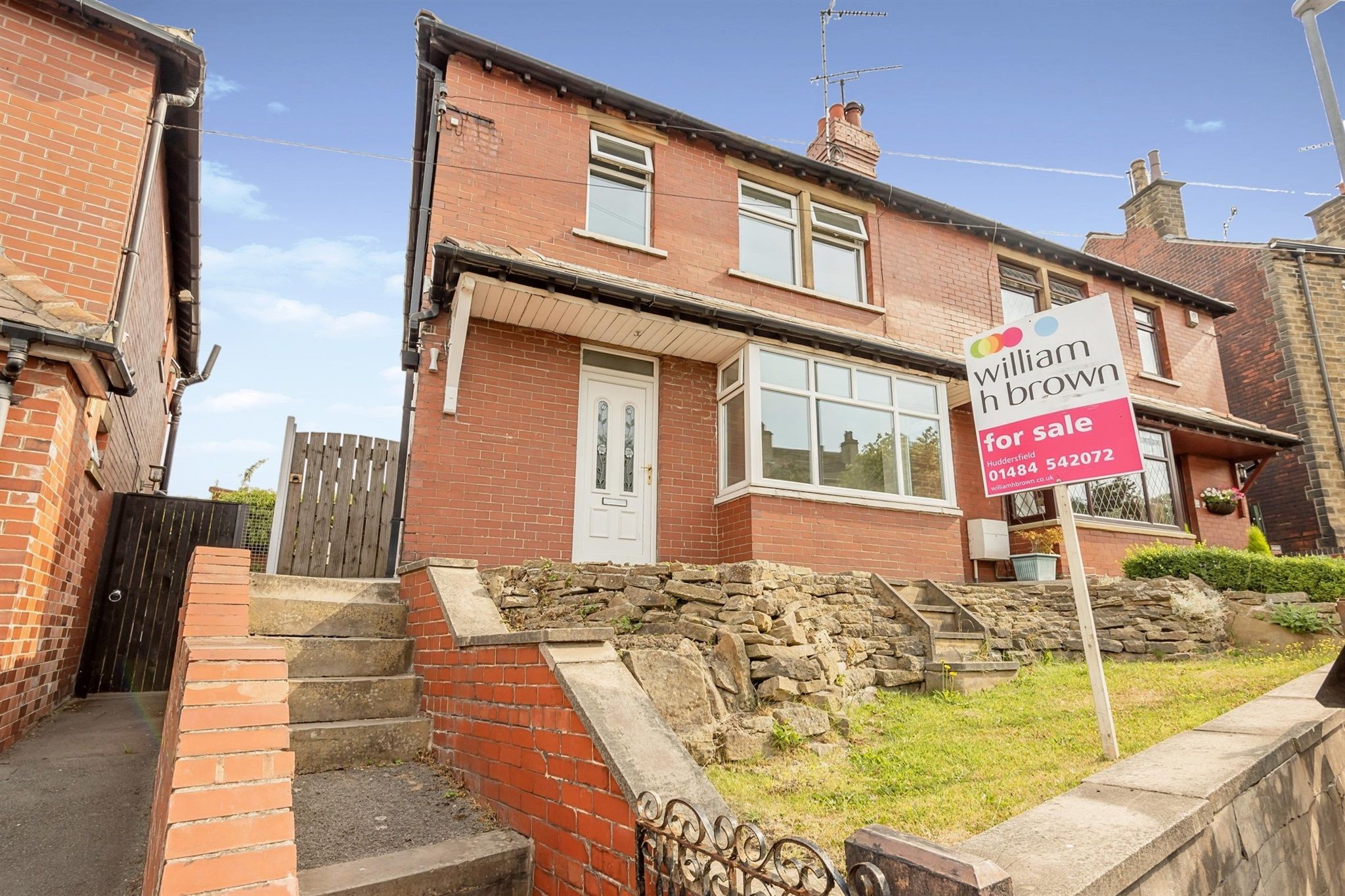 3 bed semidetached house for sale in Station Road, Fenay Bridge