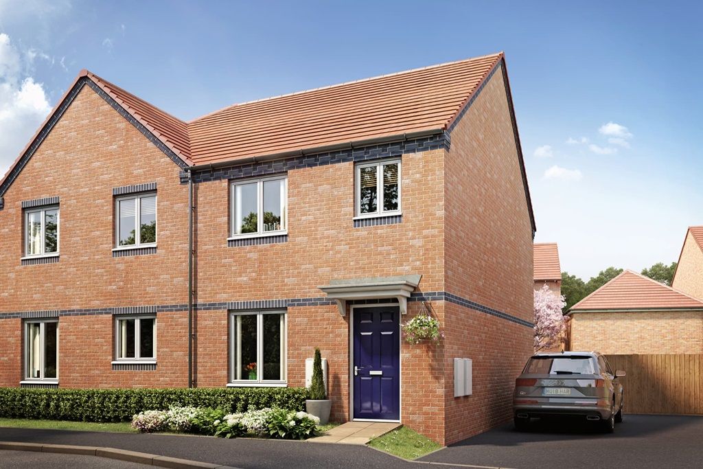 New home, 2 bed semidetached house for sale in "The Beauford Plot