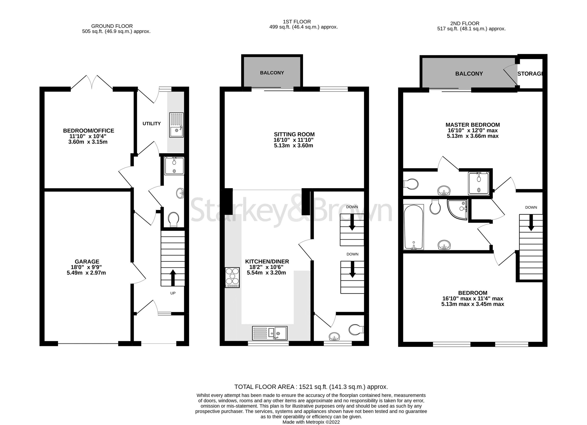 3 bed town house for sale in The Moorings, Burton Waters, Lincoln LN1