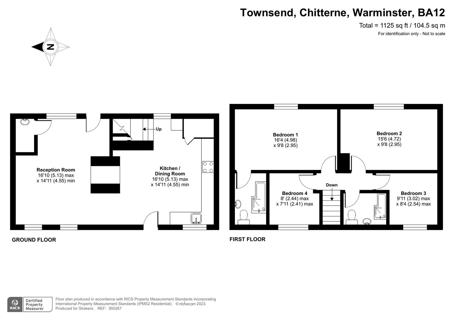 4 bed terraced house for sale in Townsend, Chitterne, Warminster BA12