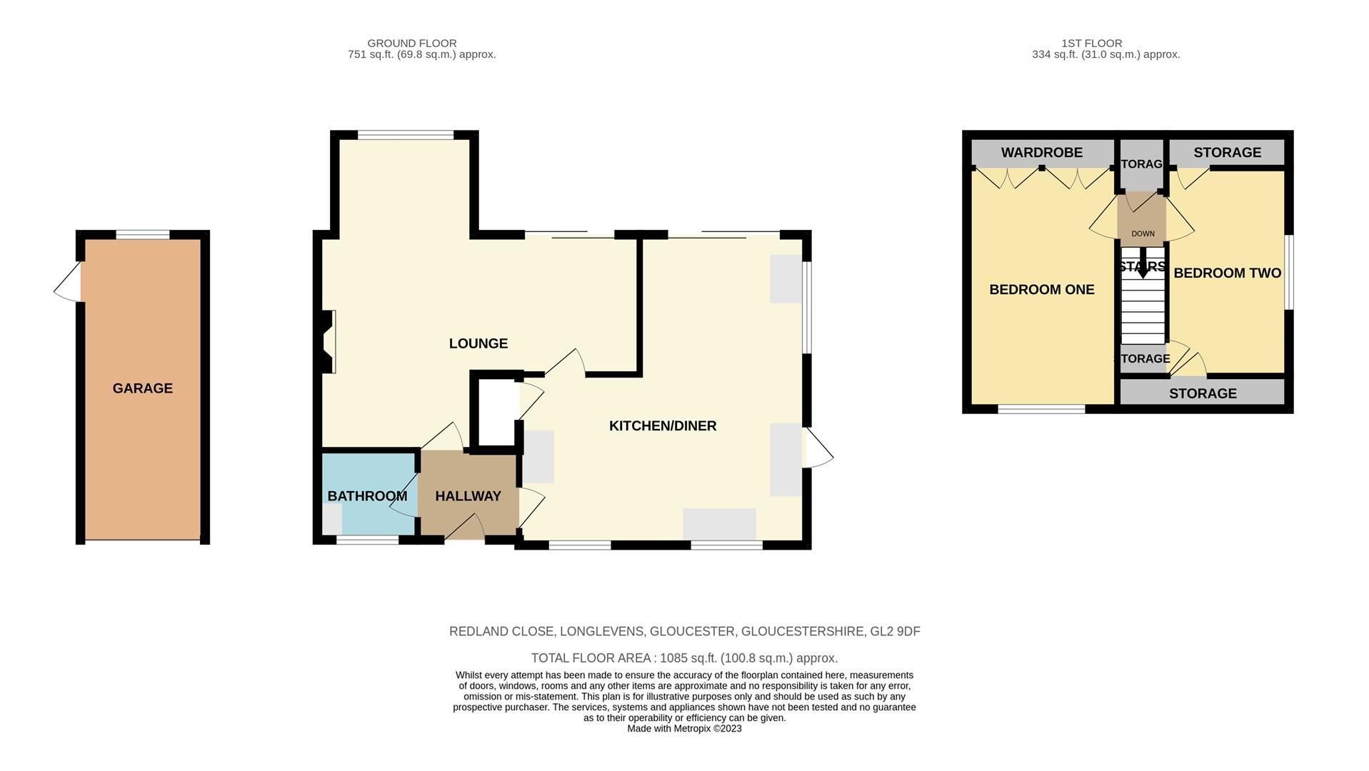 2 bed semidetached house for sale in Redland Close, Longlevens