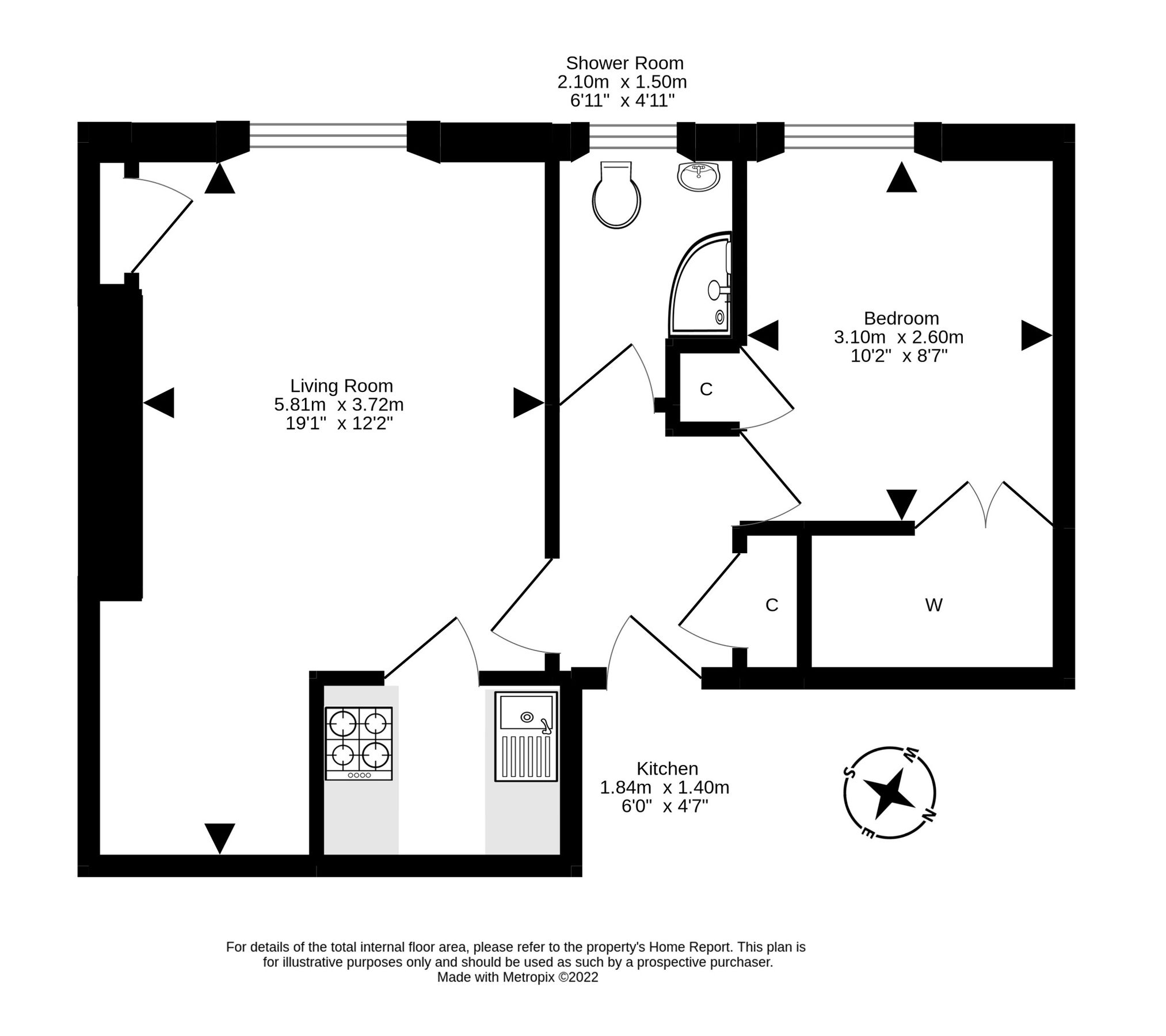 1 bed flat for sale in Flat 11, 21, Yeaman Place, Edinburgh EH11 Zoopla