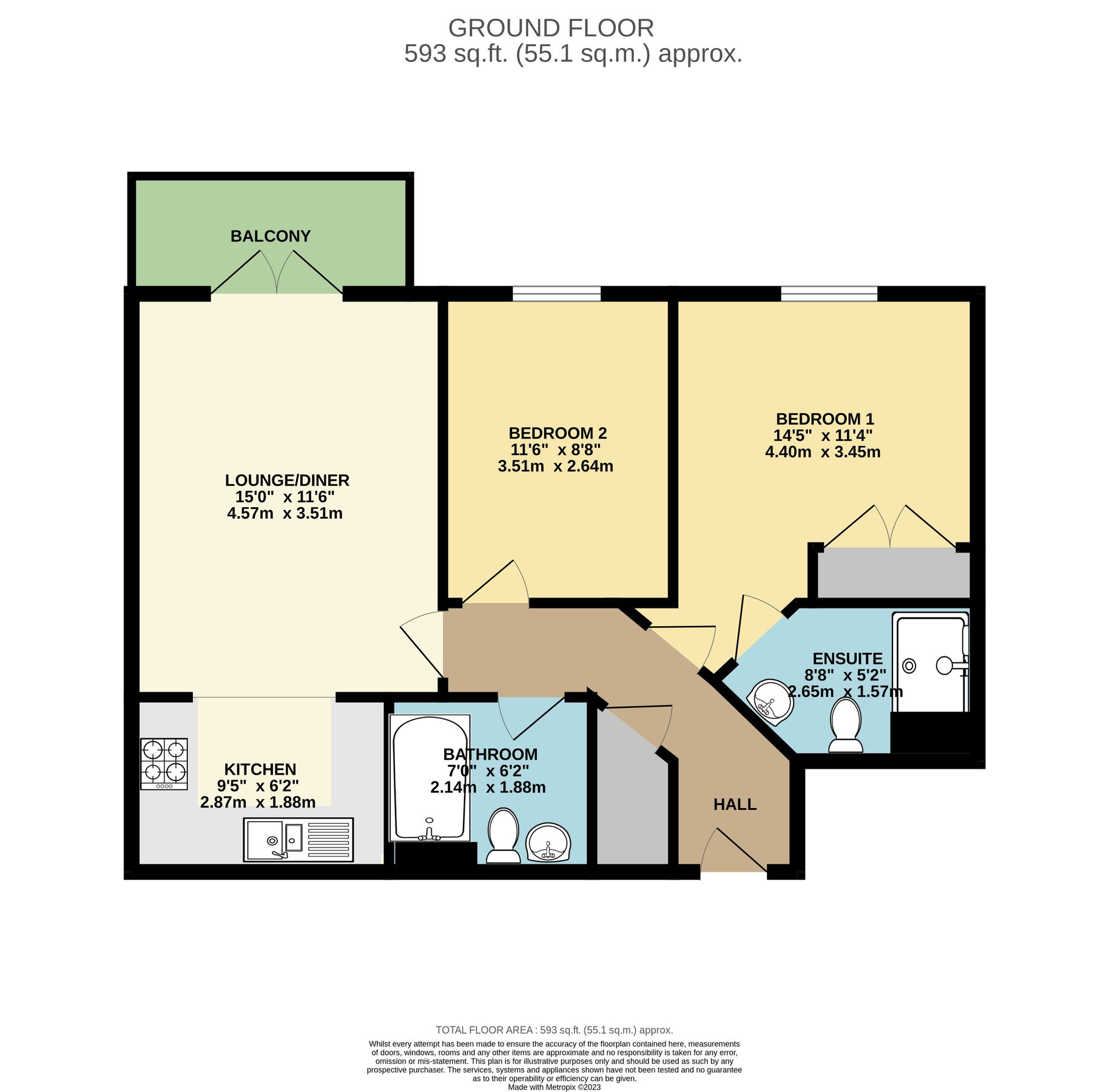 2 bed flat for sale in Albion Way, Edenbridge, Kent TN8 Zoopla