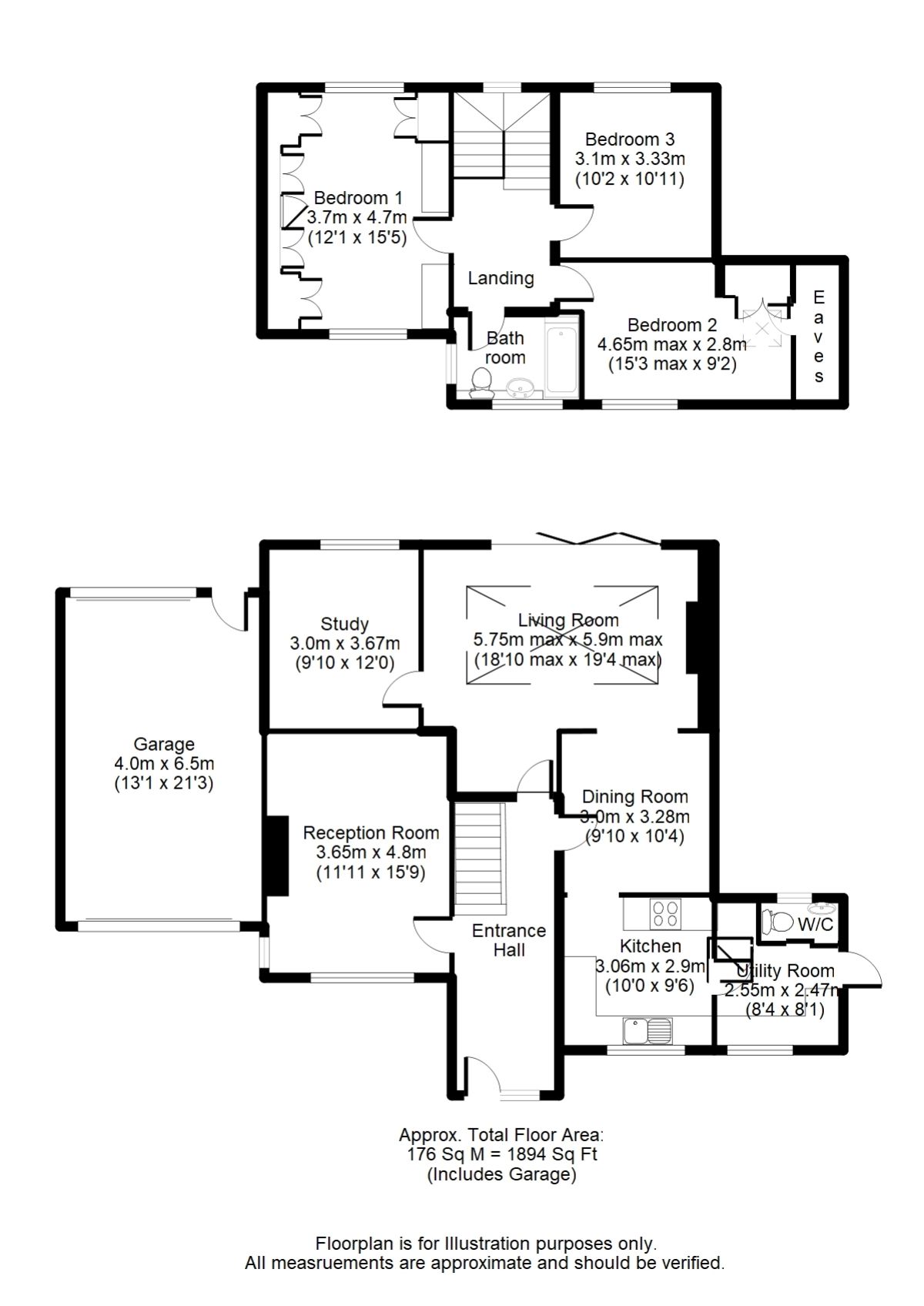 3 bed detached house to rent in Chobham Road, Frimley, Camberley