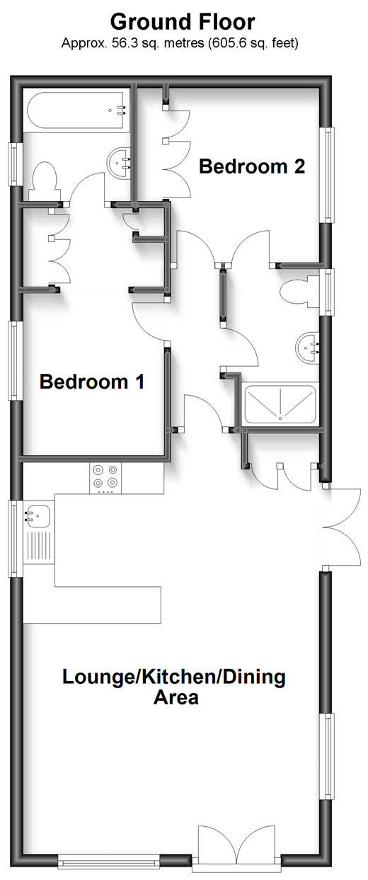 2 bed mobile/park home for sale in The Broadway, Minster On Sea