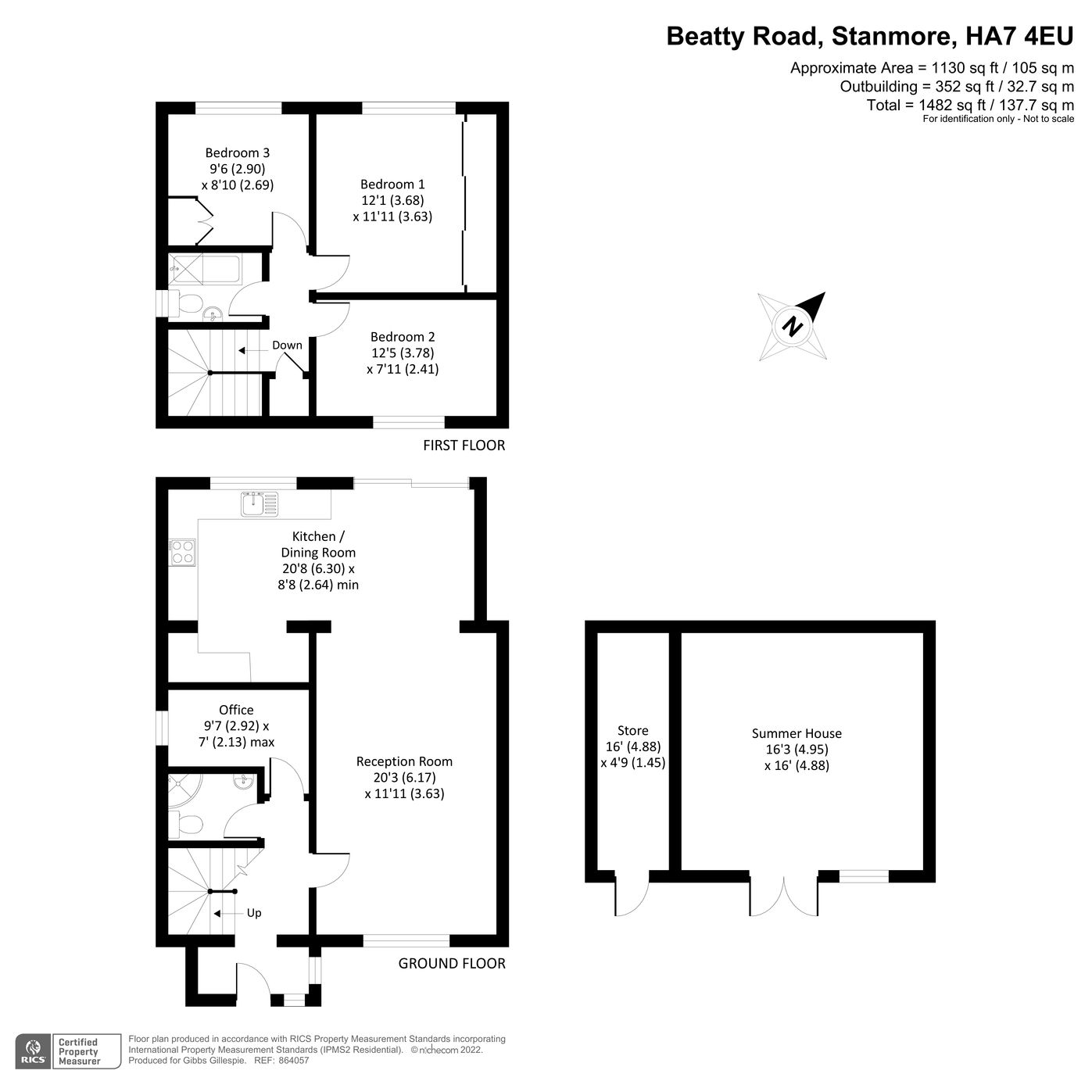 3 bed semidetached house for sale in Beatty Road, Stanmore, Middlesex