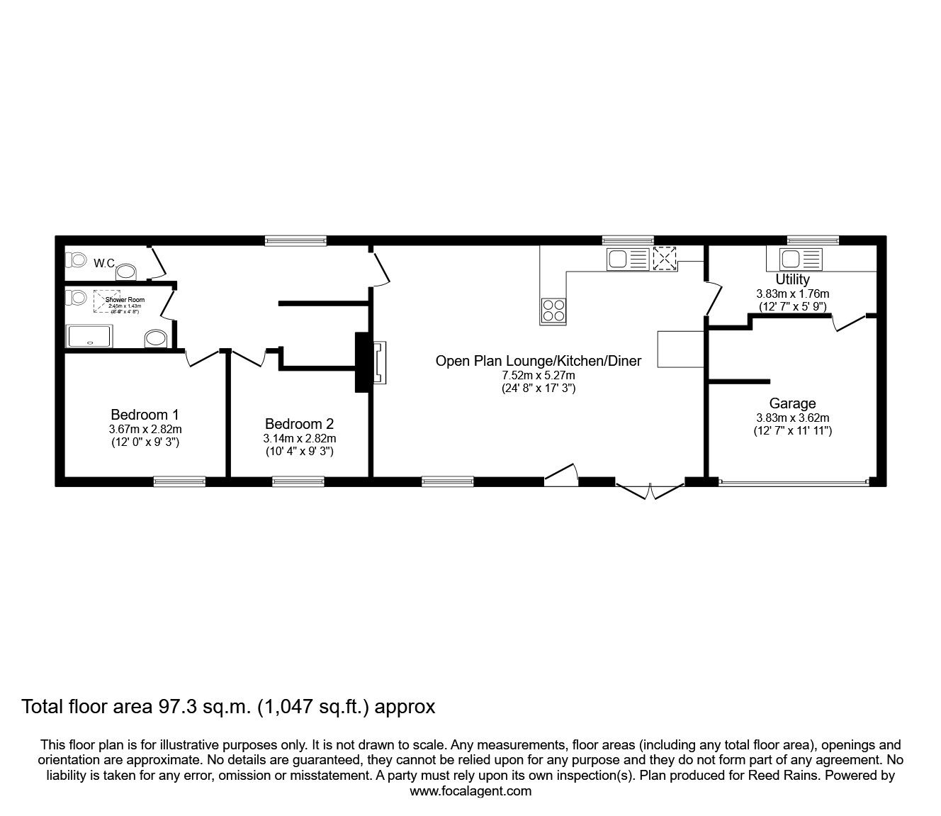 2 bed bungalow for sale in Haddon Lane, Maer, Newcastle, Staffordshire
