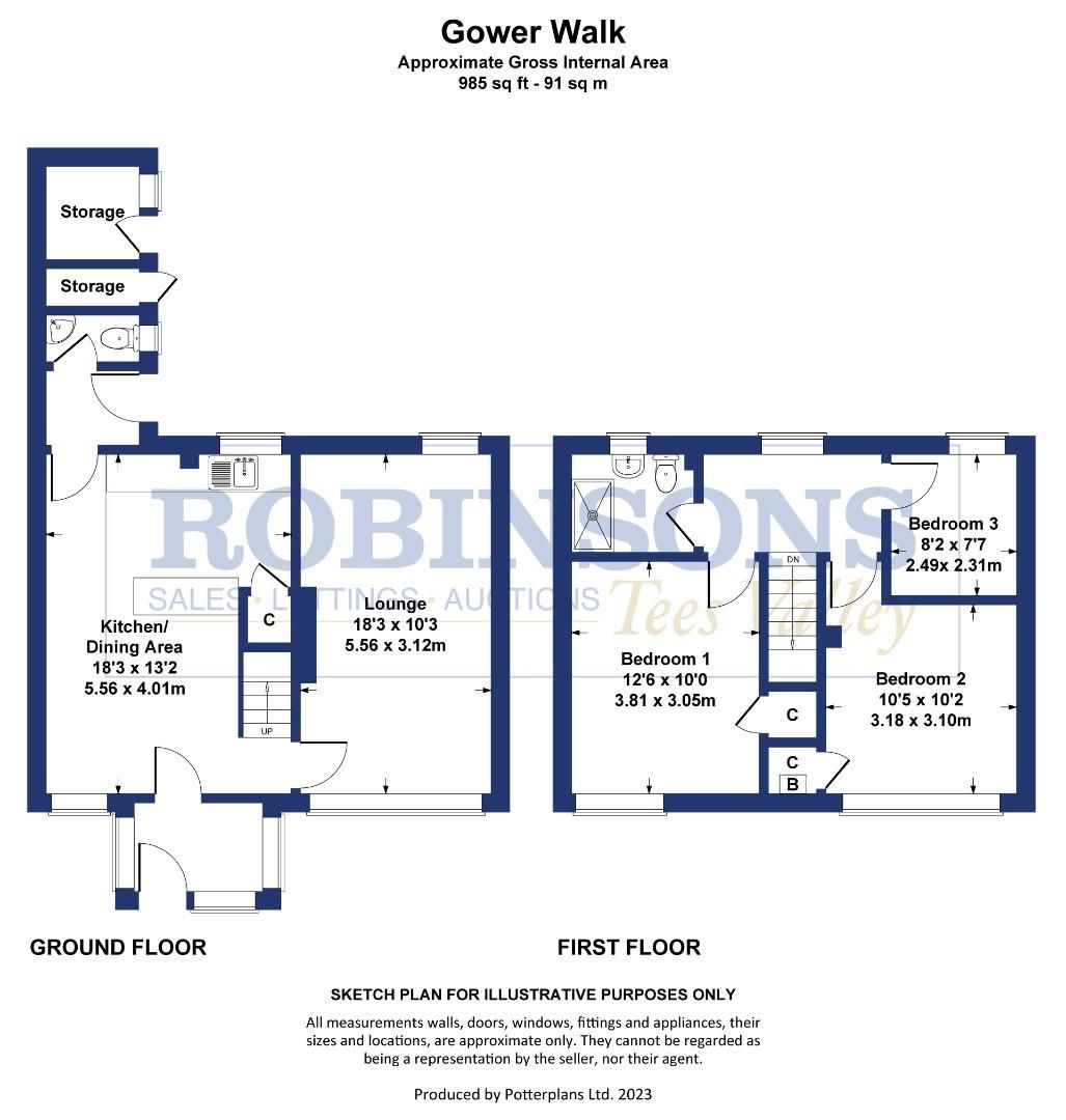 3 bed end terrace house for sale in Gower Walk, Throston, Hartlepool