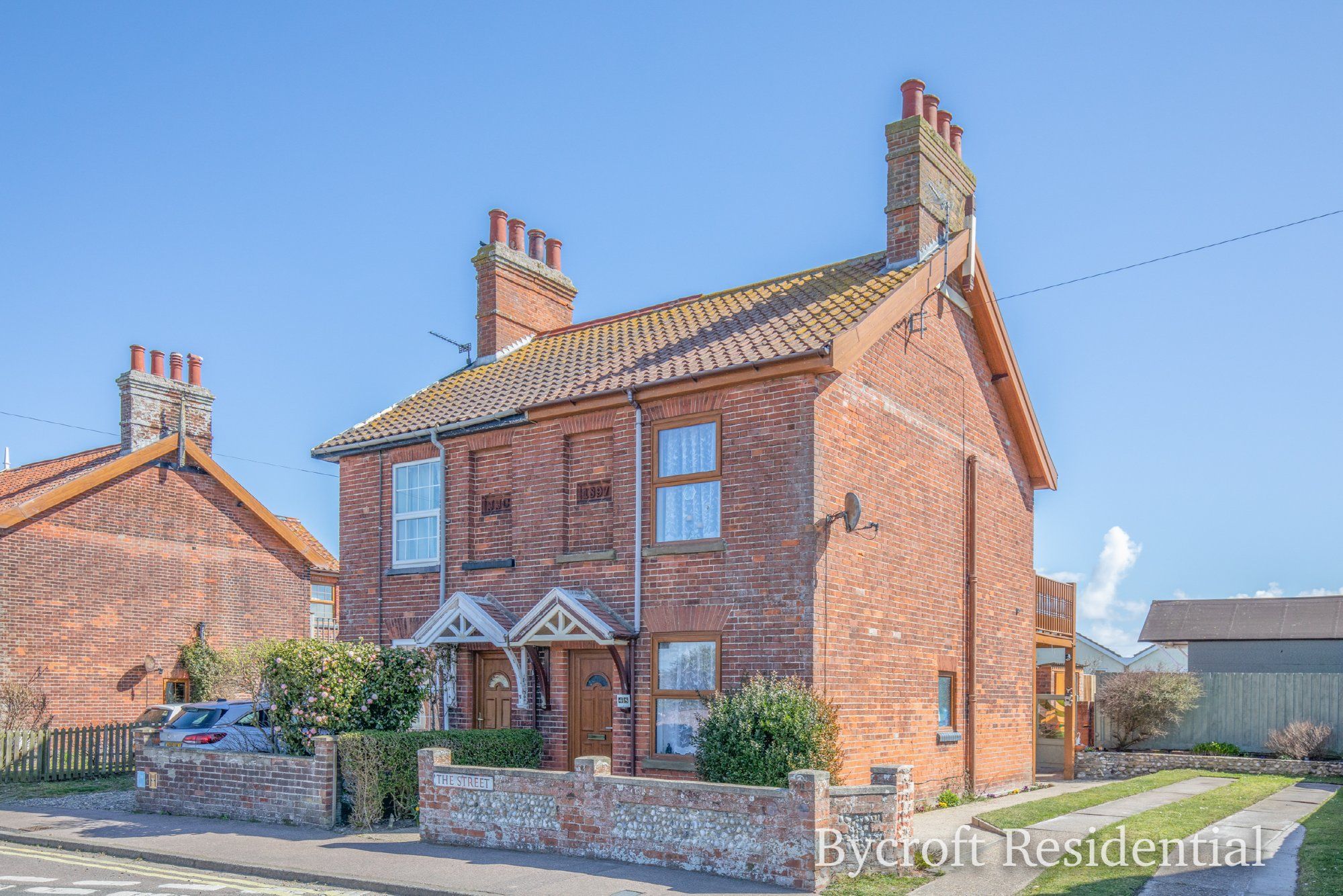 2 bed semidetached house for sale in The Street, Corton, Lowestoft