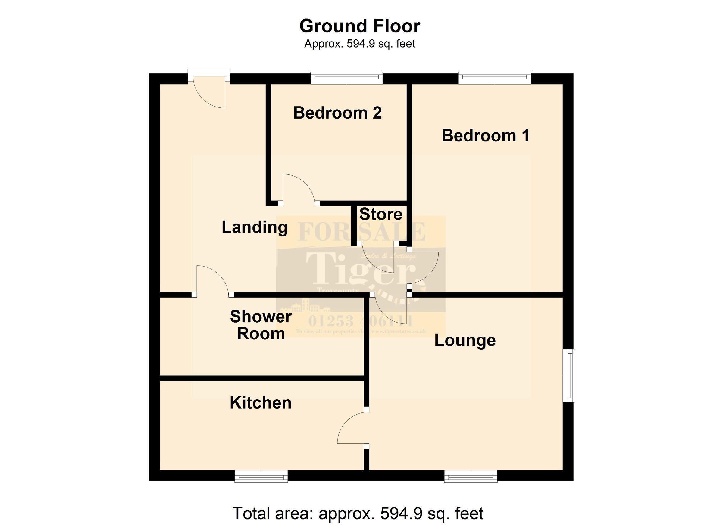 2 bed flat for sale in Penwortham Hall Gardens, Penwortham, Preston PR1