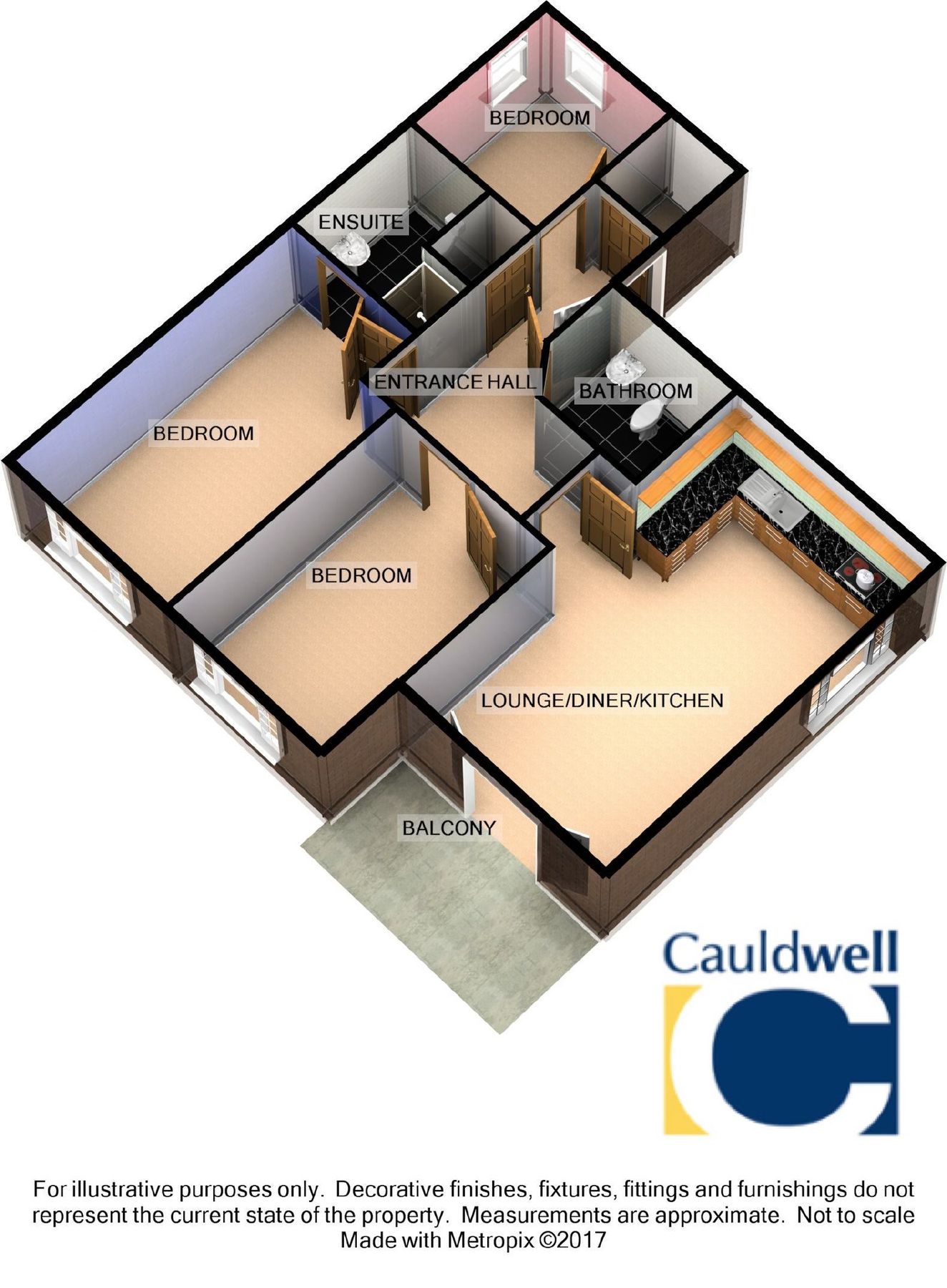 3 bed flat to rent in Addington Avenue, Wolverton Park, Milton Keynes