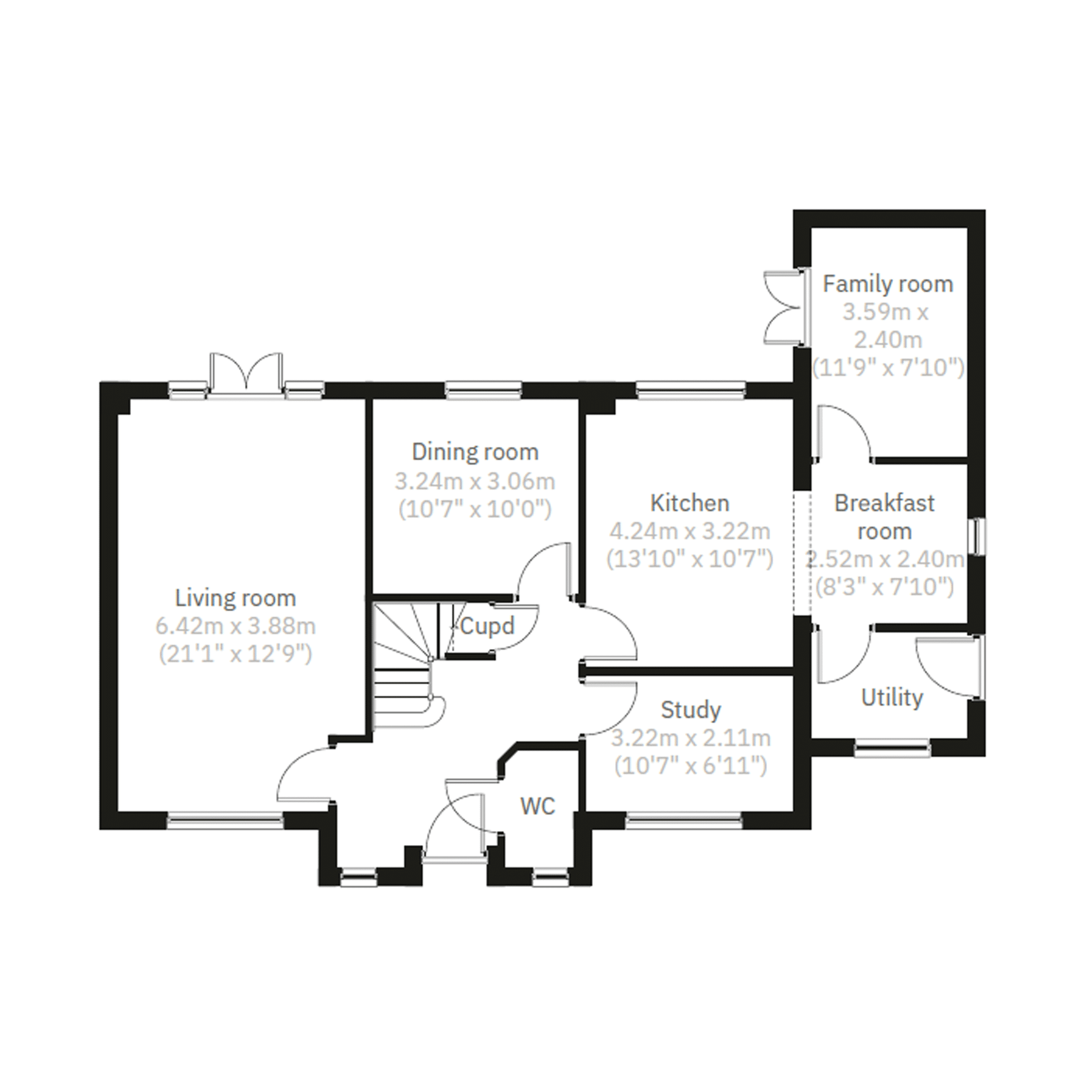 New home, 5 bed detached house for sale in "The Limeslade" at Bridling