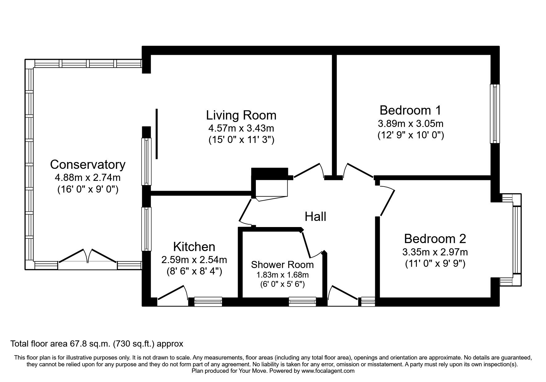 2 bed bungalow for sale in Normanby Street, Swinton, Manchester