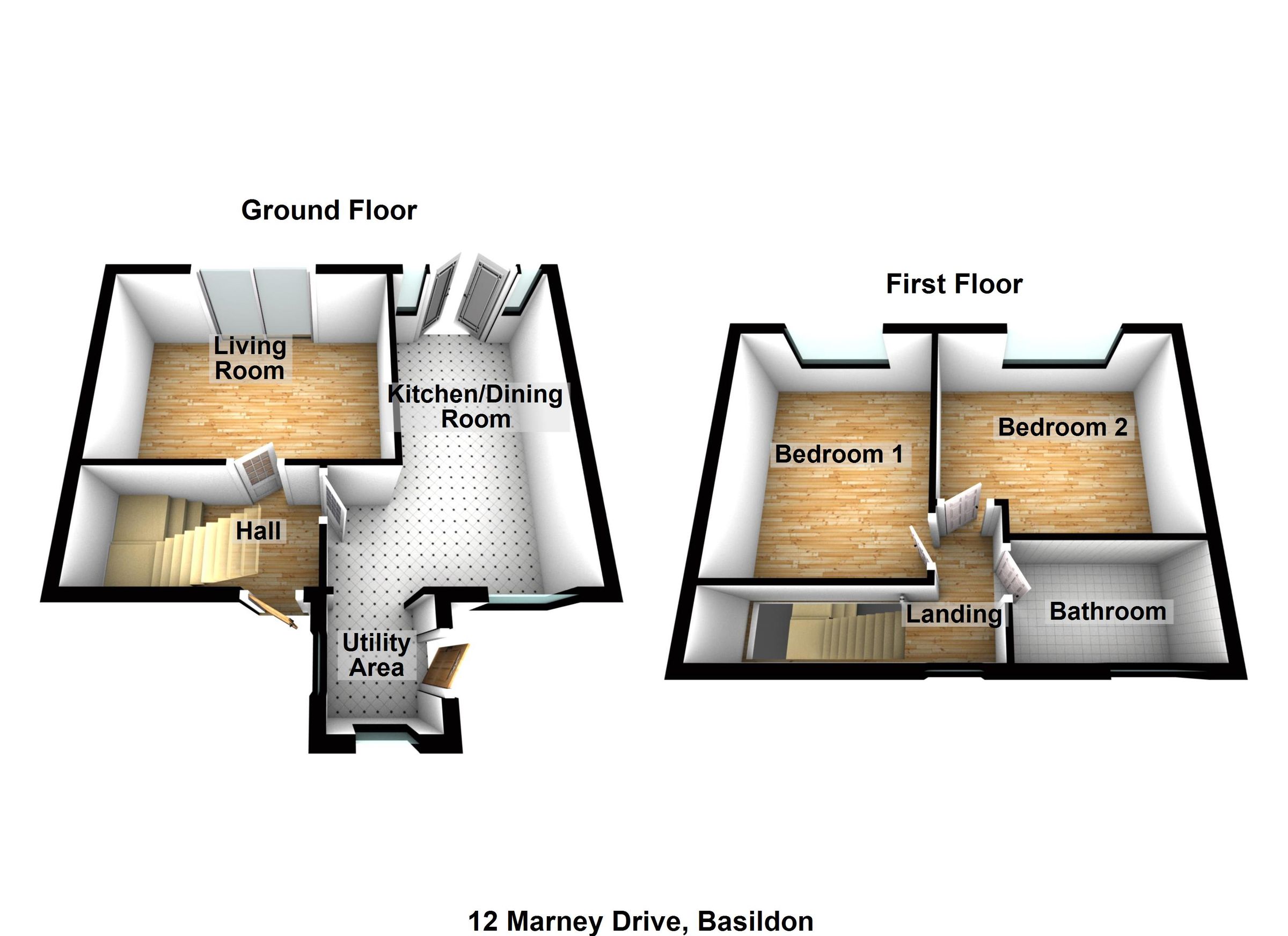 2 bed detached house for sale in Marney Drive, Basildon, Essex SS14
