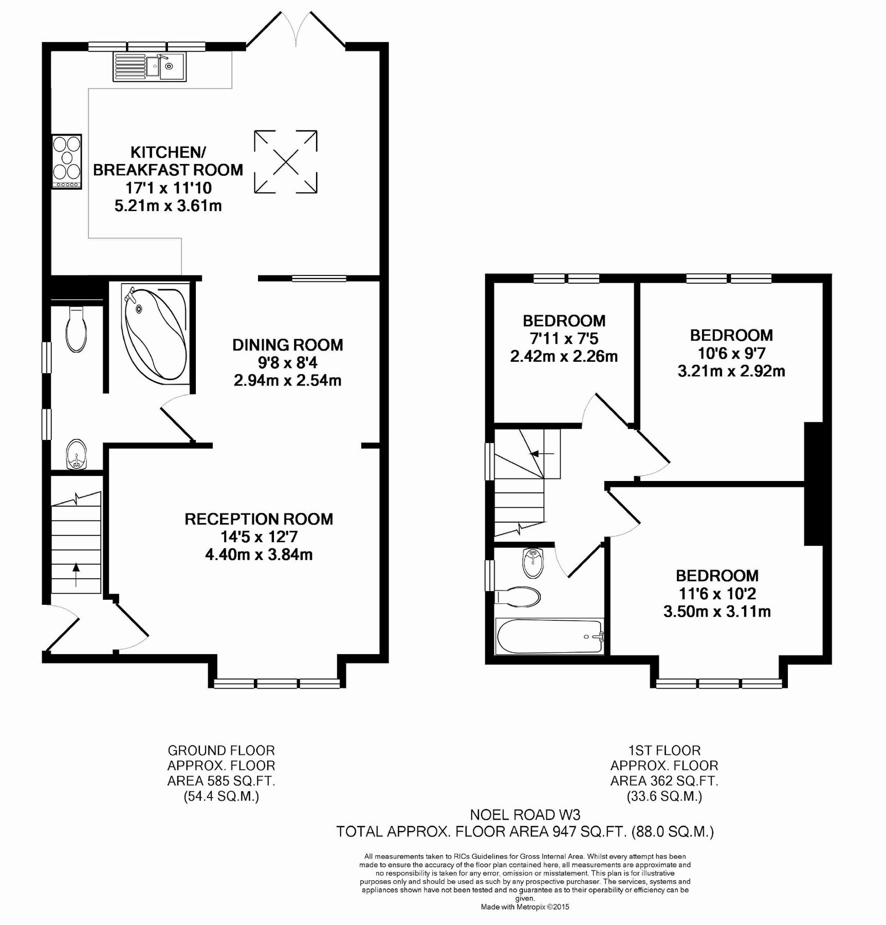 3 bed property to rent in Noel Road, London W3 Zoopla