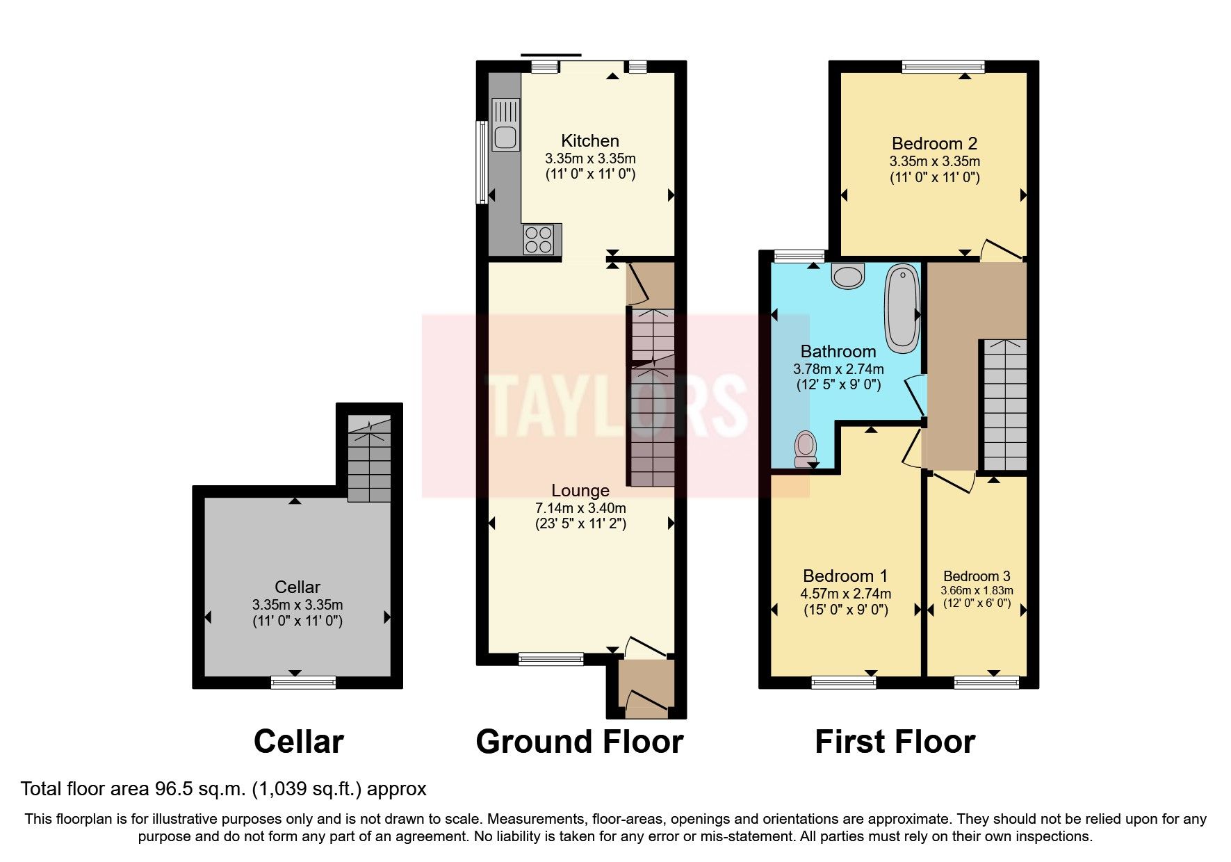 3 bed terraced house for sale in Union Street, Dunstable, Bedfordshire