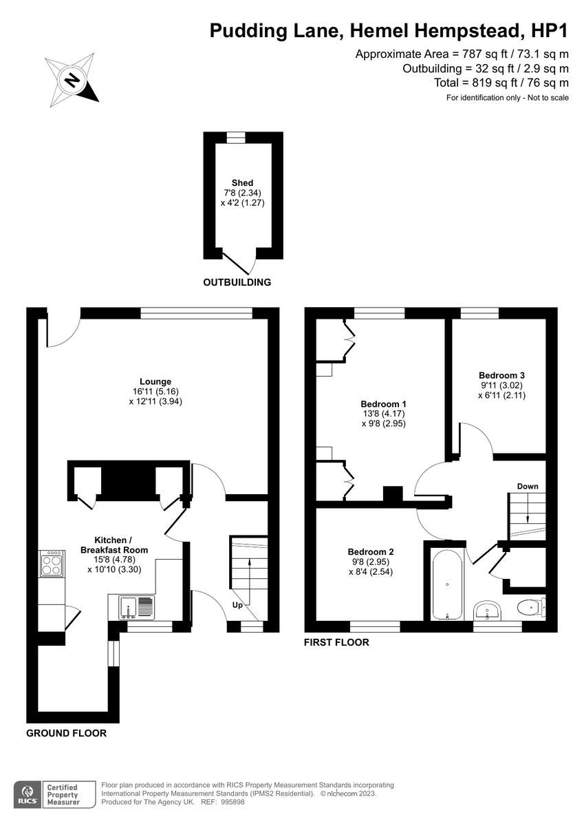 3 bed terraced house for sale in Pudding Lane, Hemel Hempstead HP1 Zoopla