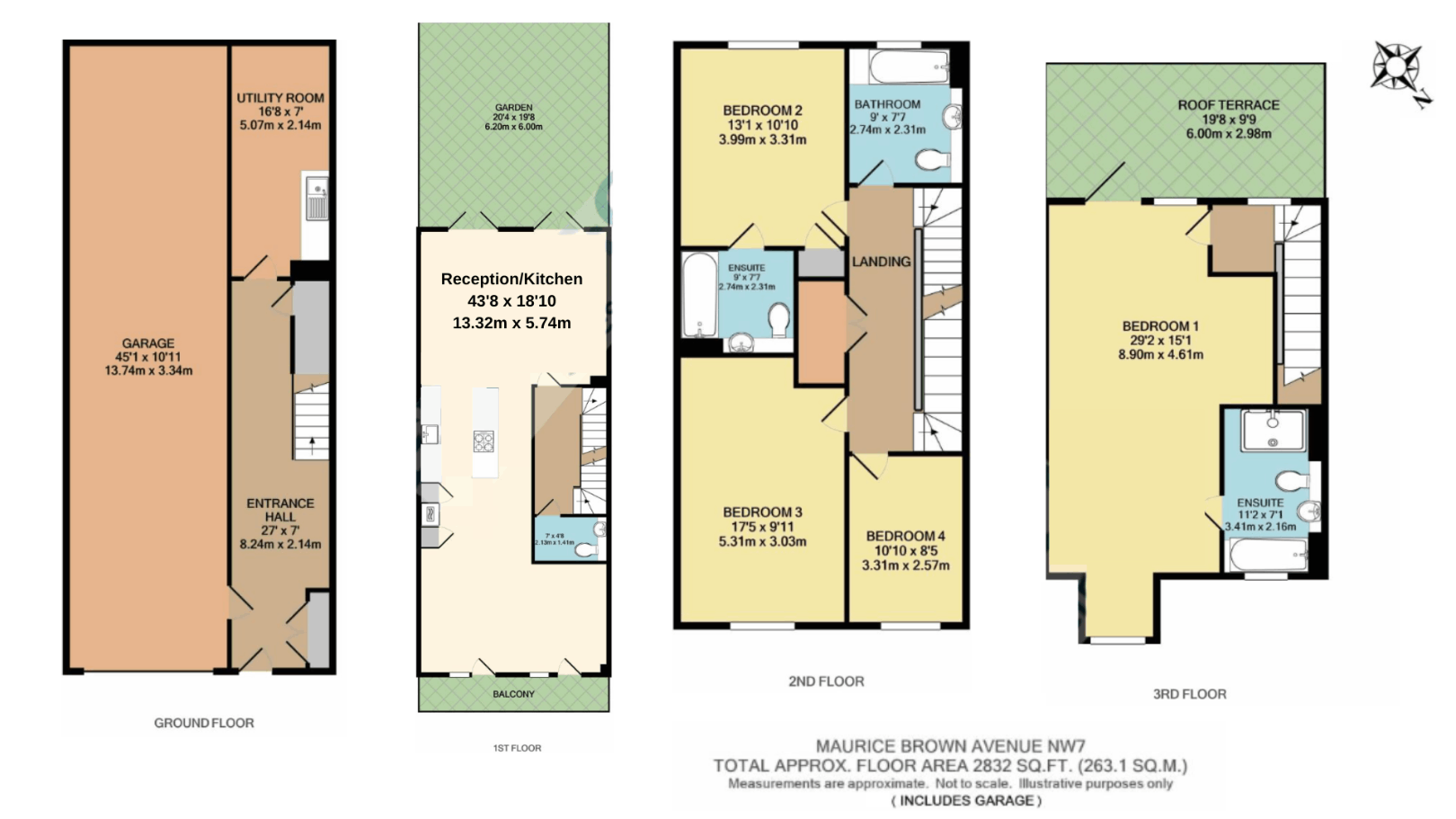 4 bed town house for sale in Maurice Brown Avenue, Mill Hill East NW7