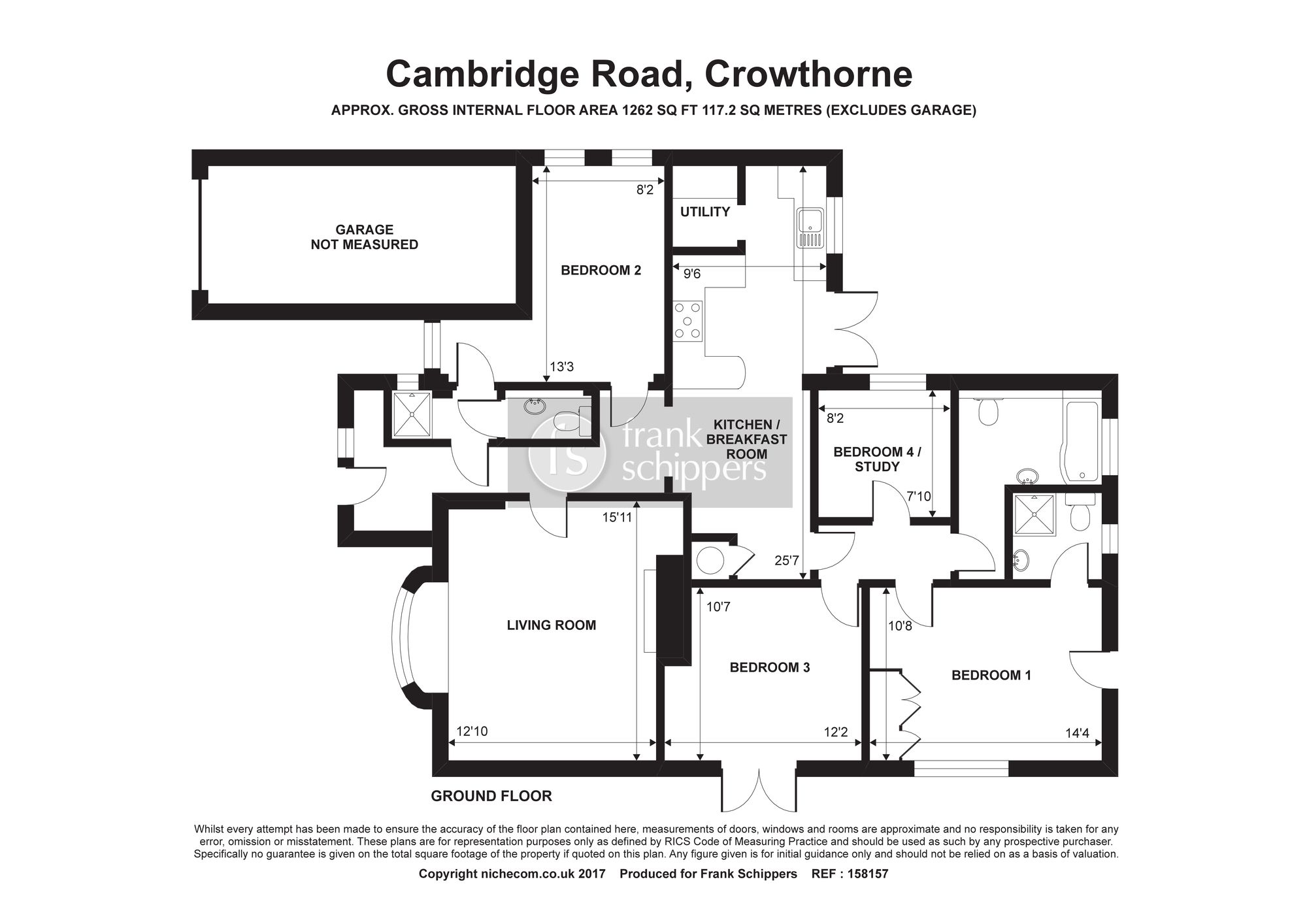 3 bed detached bungalow for sale in Cambridge Road, Crowthorne RG45