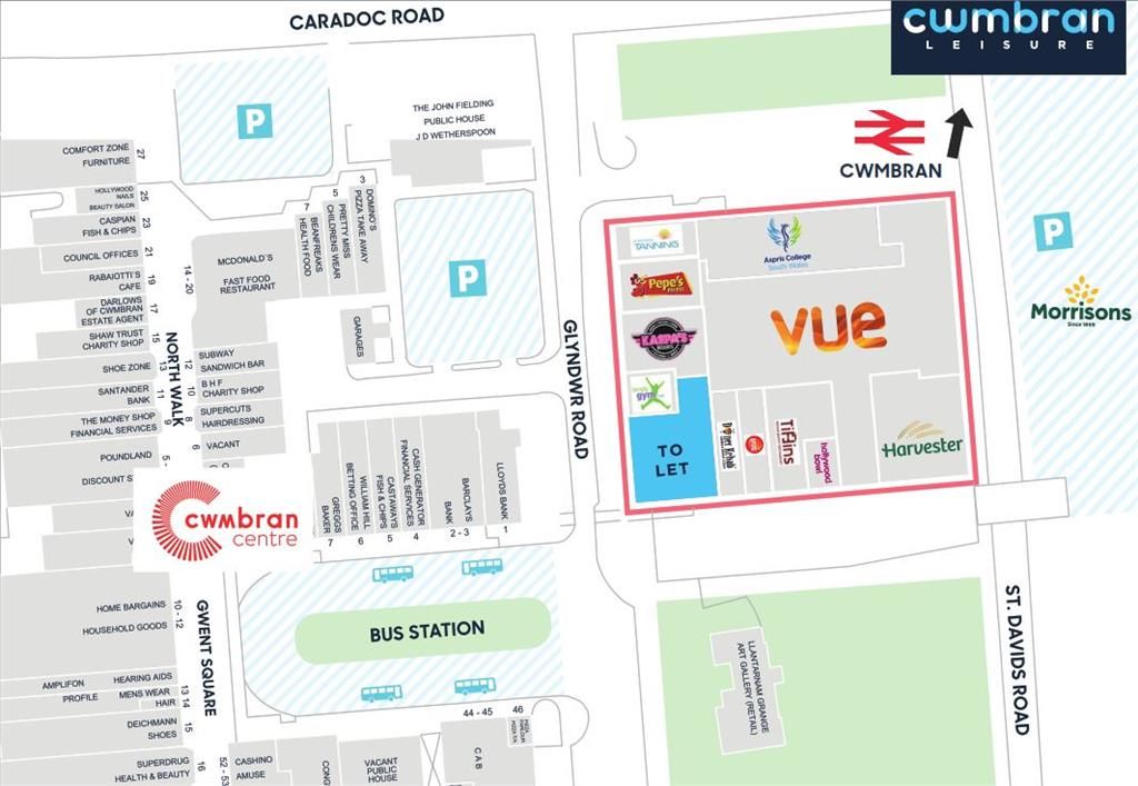 Retail premises to let in Leisure At Cwmbran, Glyndwr Road, Cwmbran
