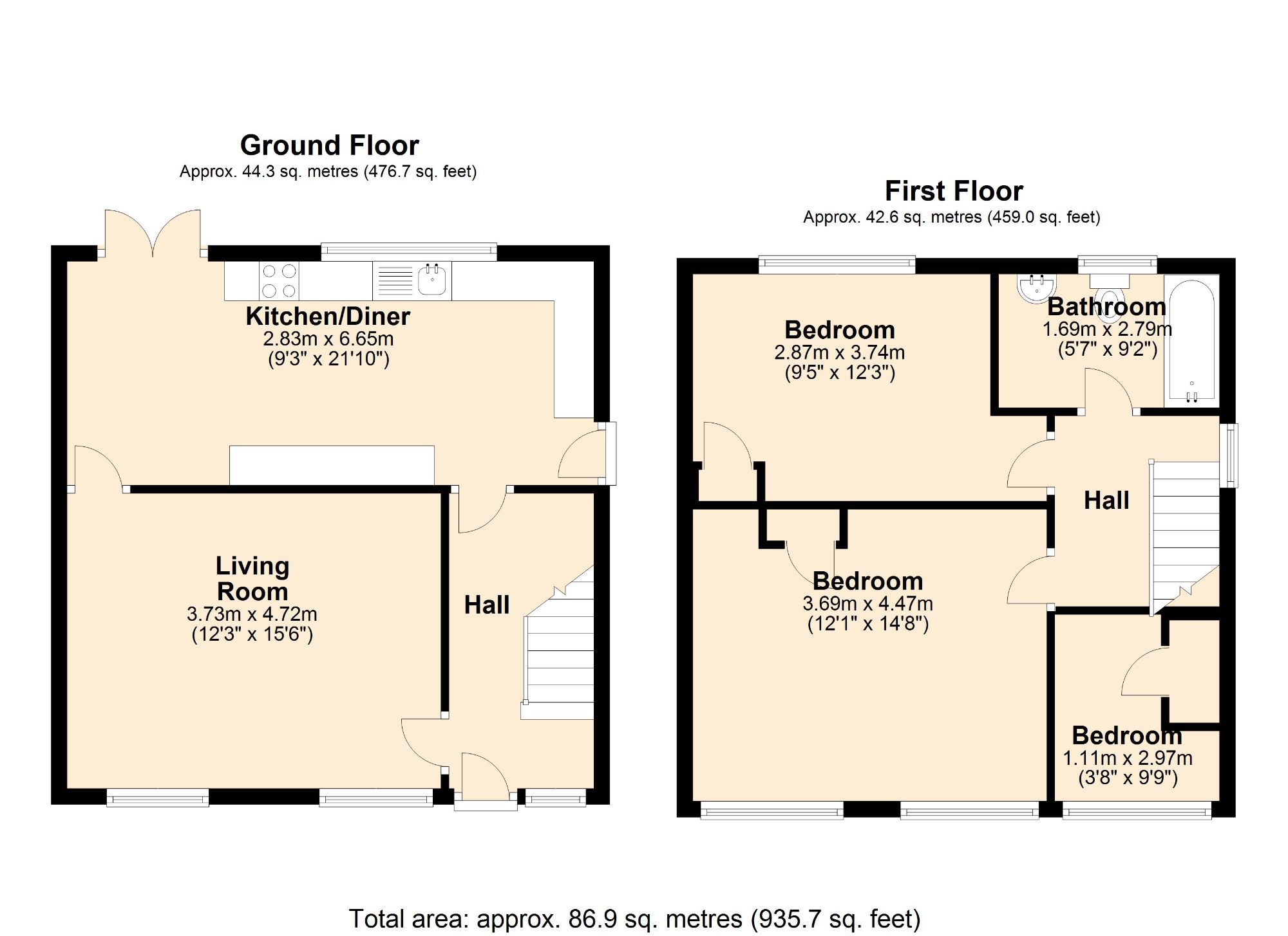 3 bed semidetached house for sale in The Close, Fiskerton, Lincoln LN3