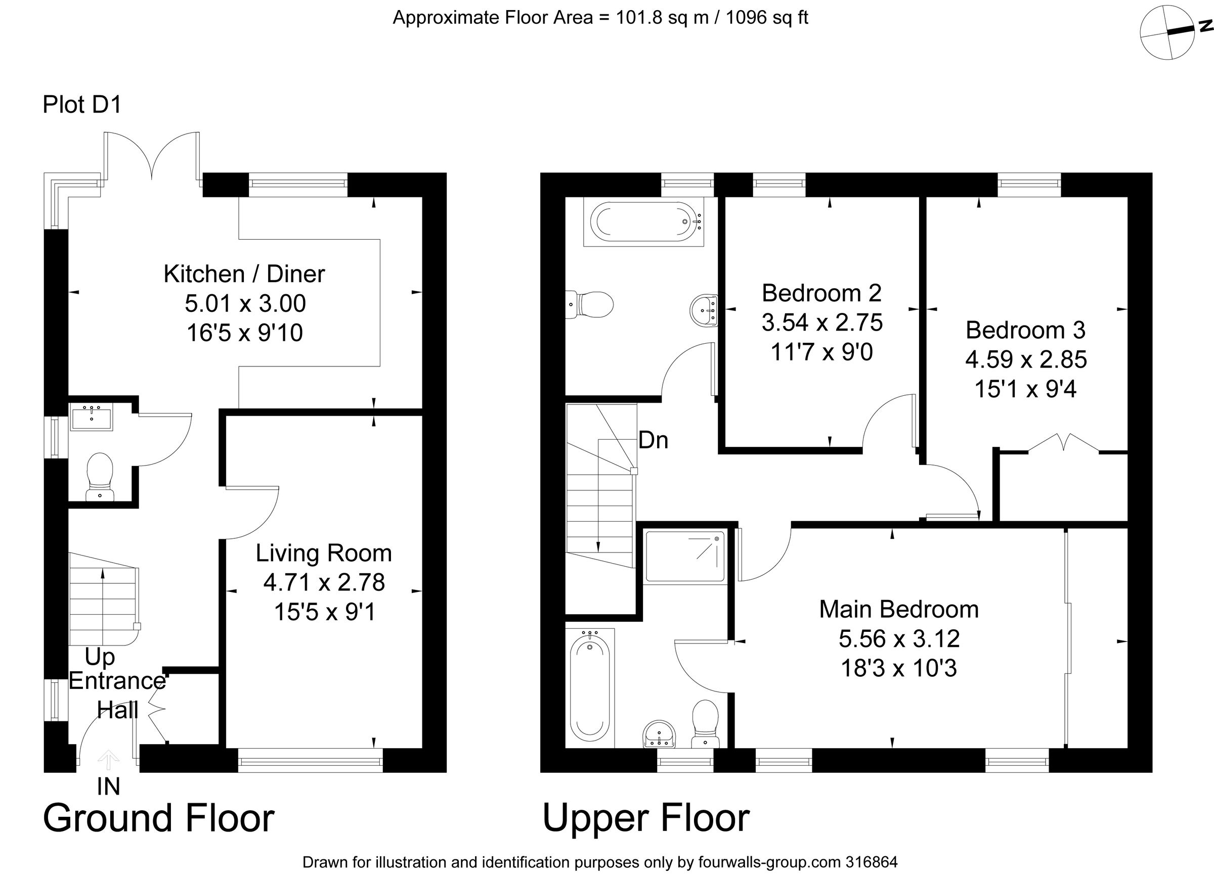 New home, 3 bed end terrace house for sale in St. Ann Street, Salisbury