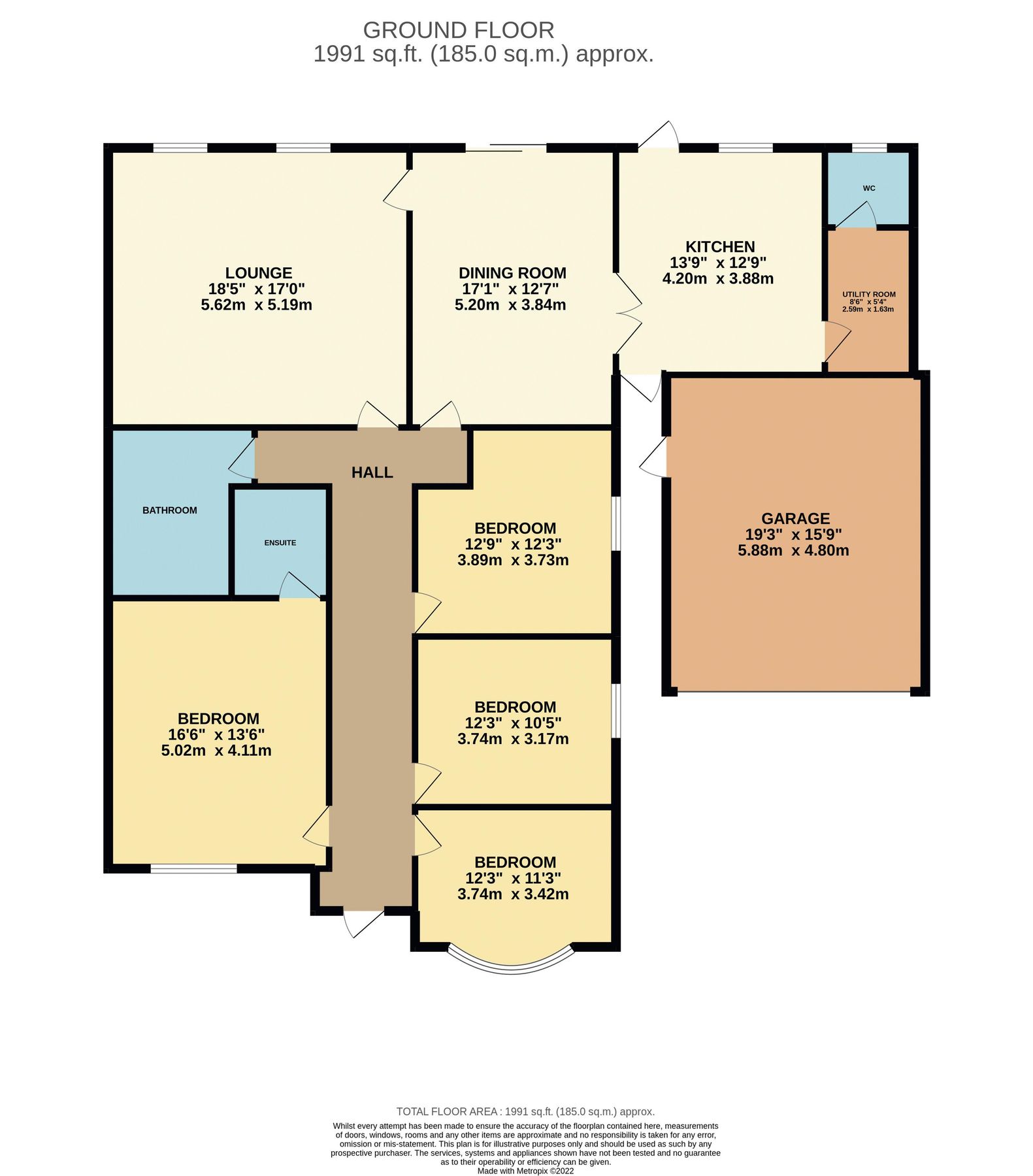 4 bed detached bungalow for sale in Western Road, Nazeing, Waltham