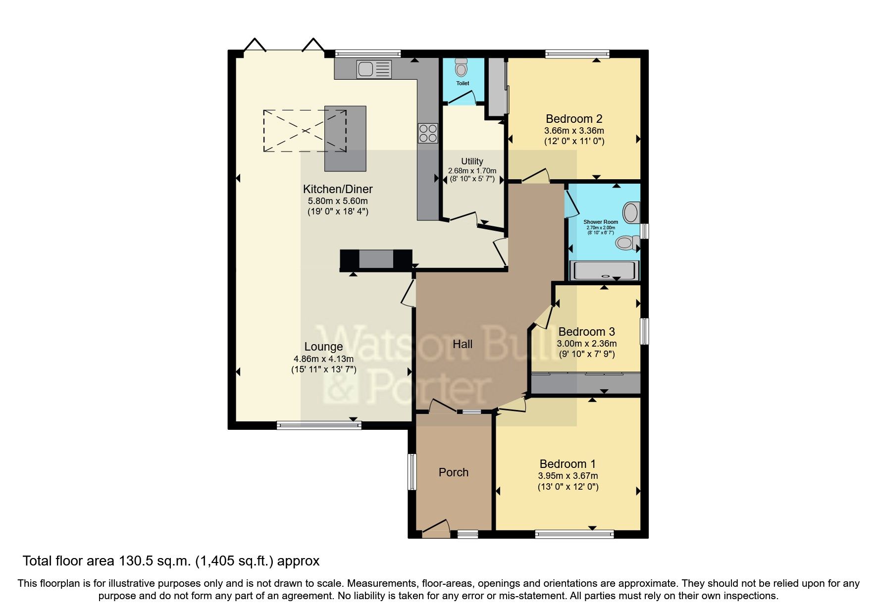 3 bed bungalow for sale in Watergate Road, Newport, Isle Of Wight PO30