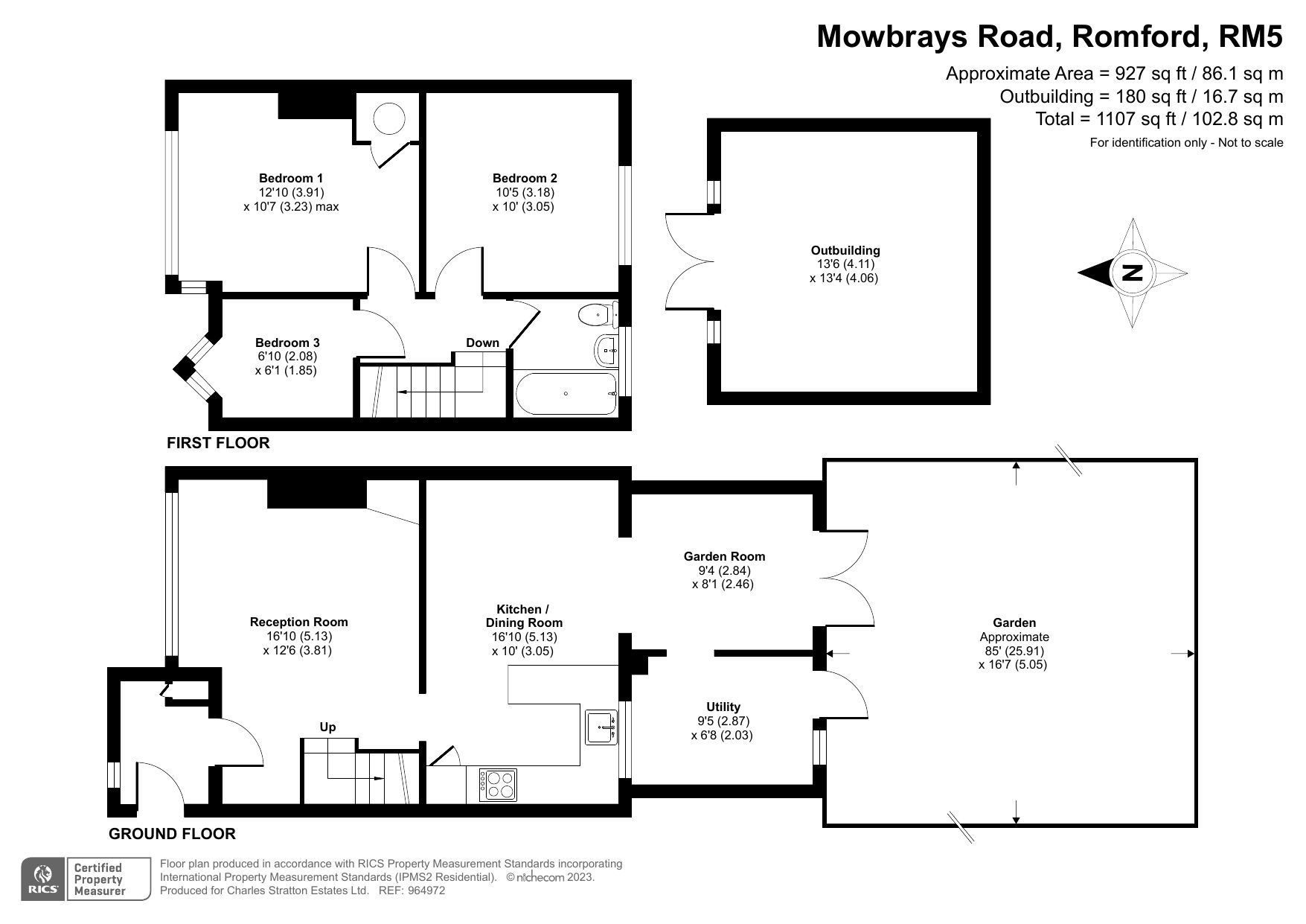 3 bed terraced house for sale in Mowbrays Road, Romford RM5 Zoopla