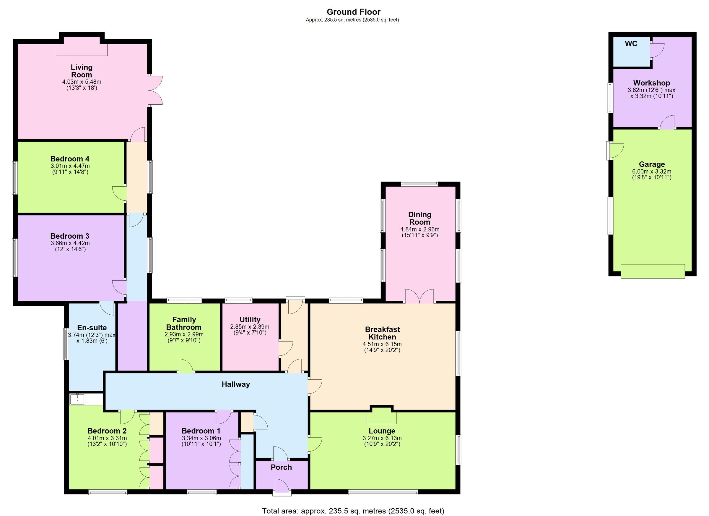 4 bed detached bungalow for sale in Eastoft Road, Crowle, Scunthorpe