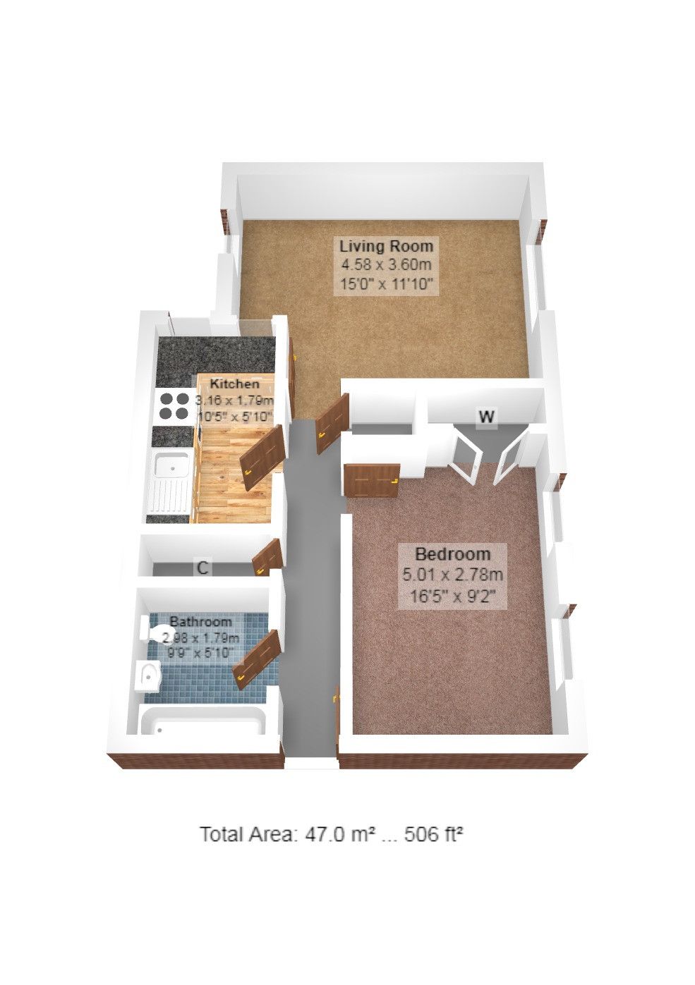 1 bed flat for sale in Ashley Crescent, London SW11 Zoopla