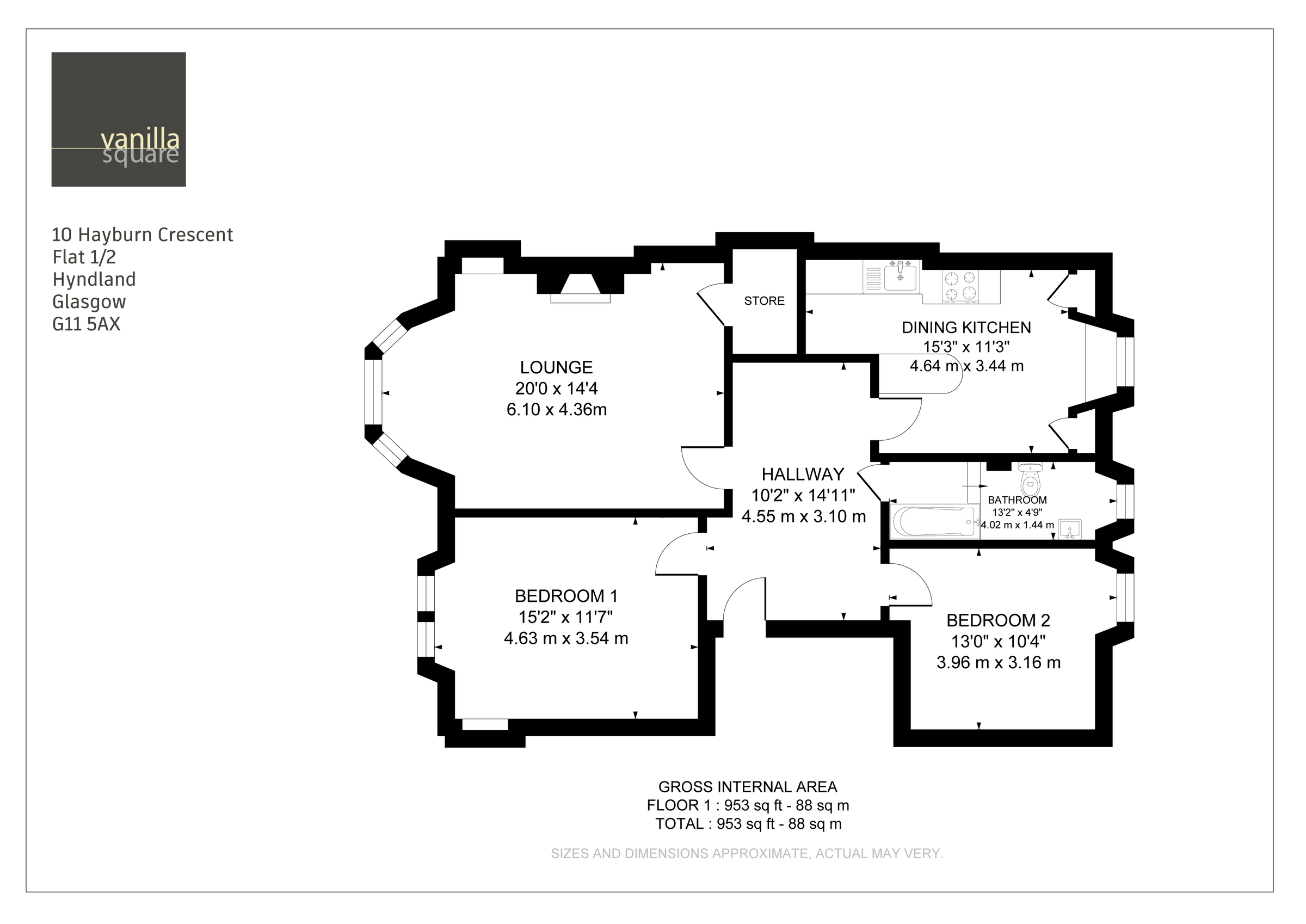 2 bed flat for sale in Hayburn Crescent, Glasgow G11 Zoopla