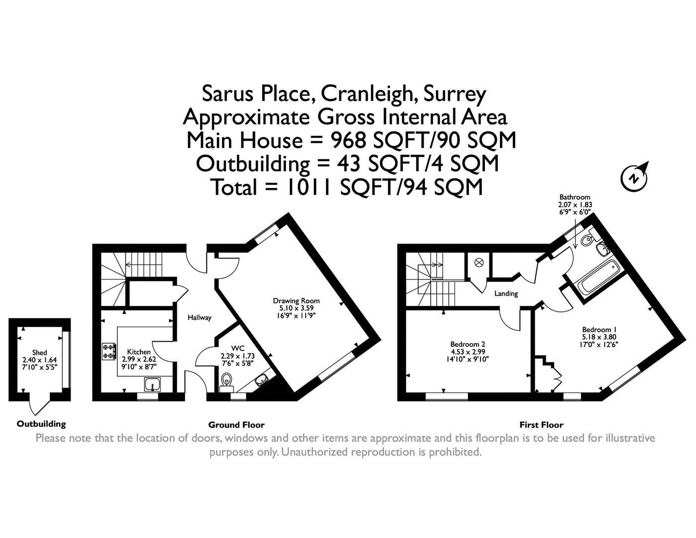 2 bed end terrace house for sale in Sarus Place, Cranleigh GU6 Zoopla